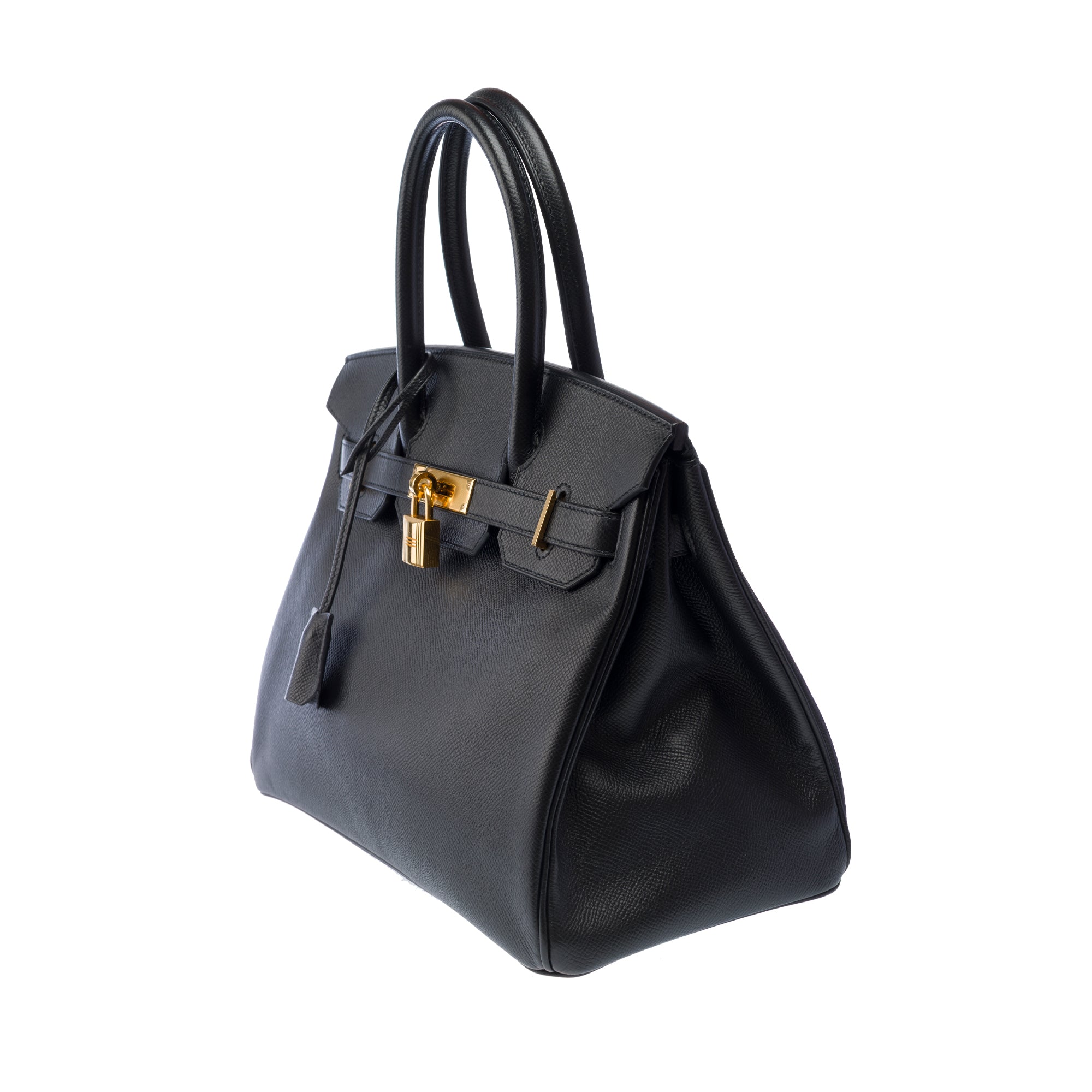 Sac HERMES Birkin 30 en Cuir Noir - 103368