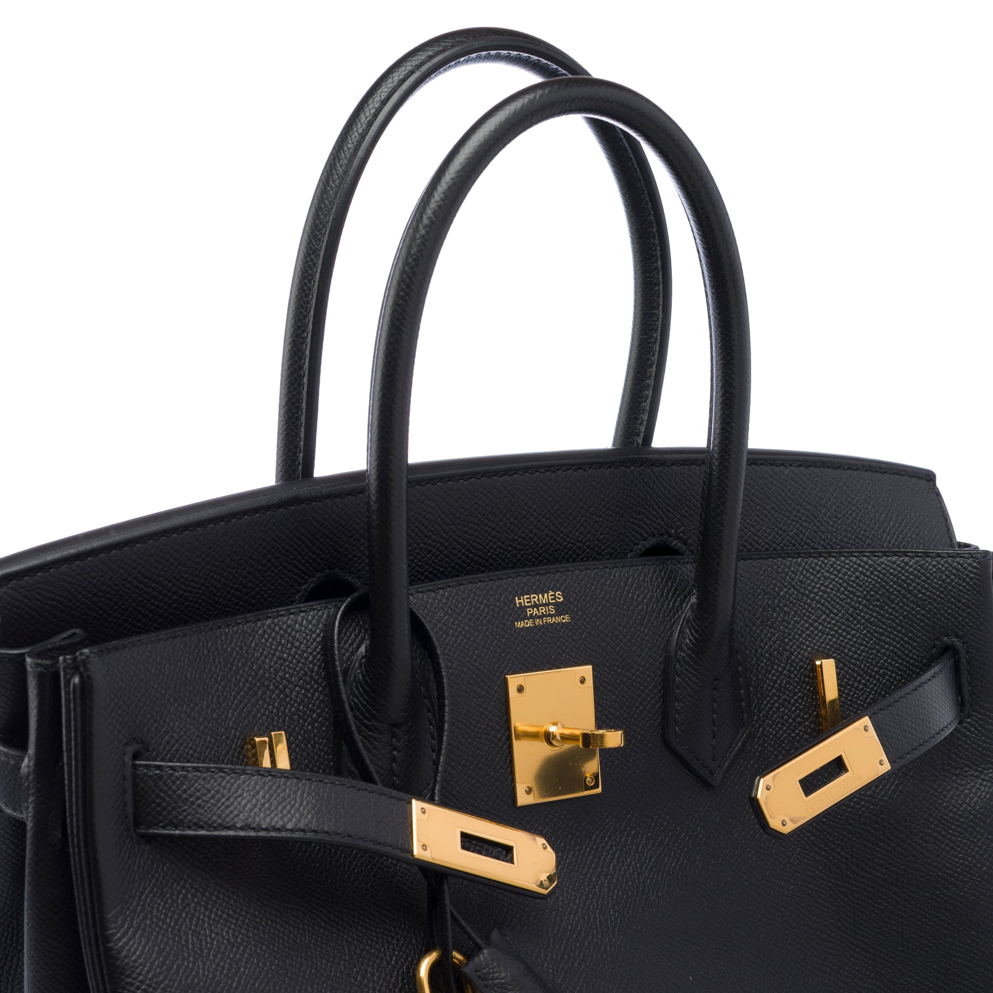 Sac HERMES Birkin 30 en Cuir Noir - 103368