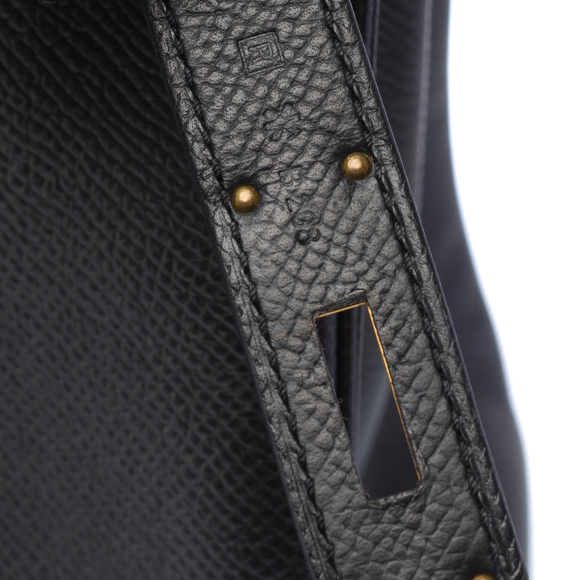 Sac HERMES Birkin 30 en Cuir Noir - 103368