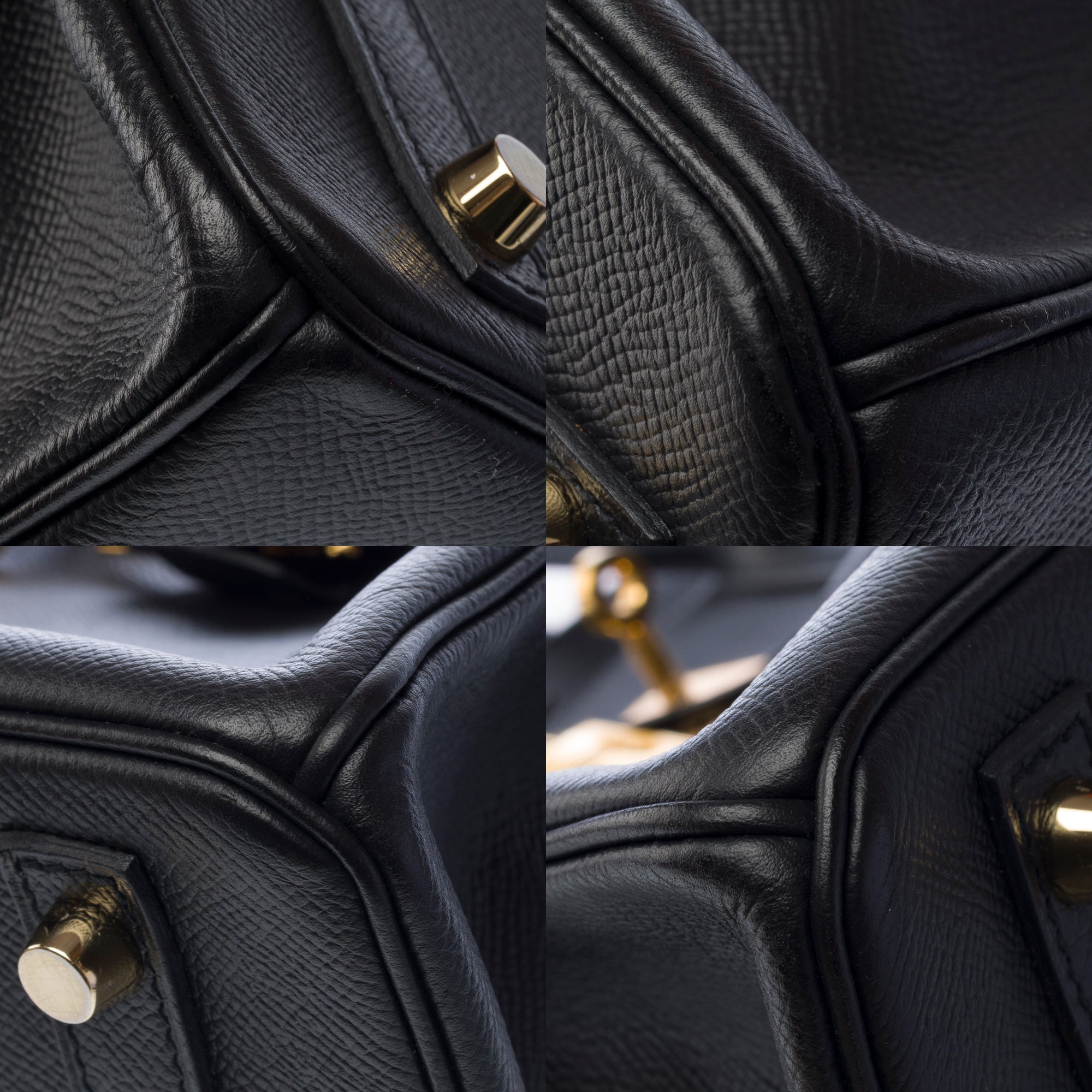 Sac HERMES Birkin 30 en Cuir Noir - 103368