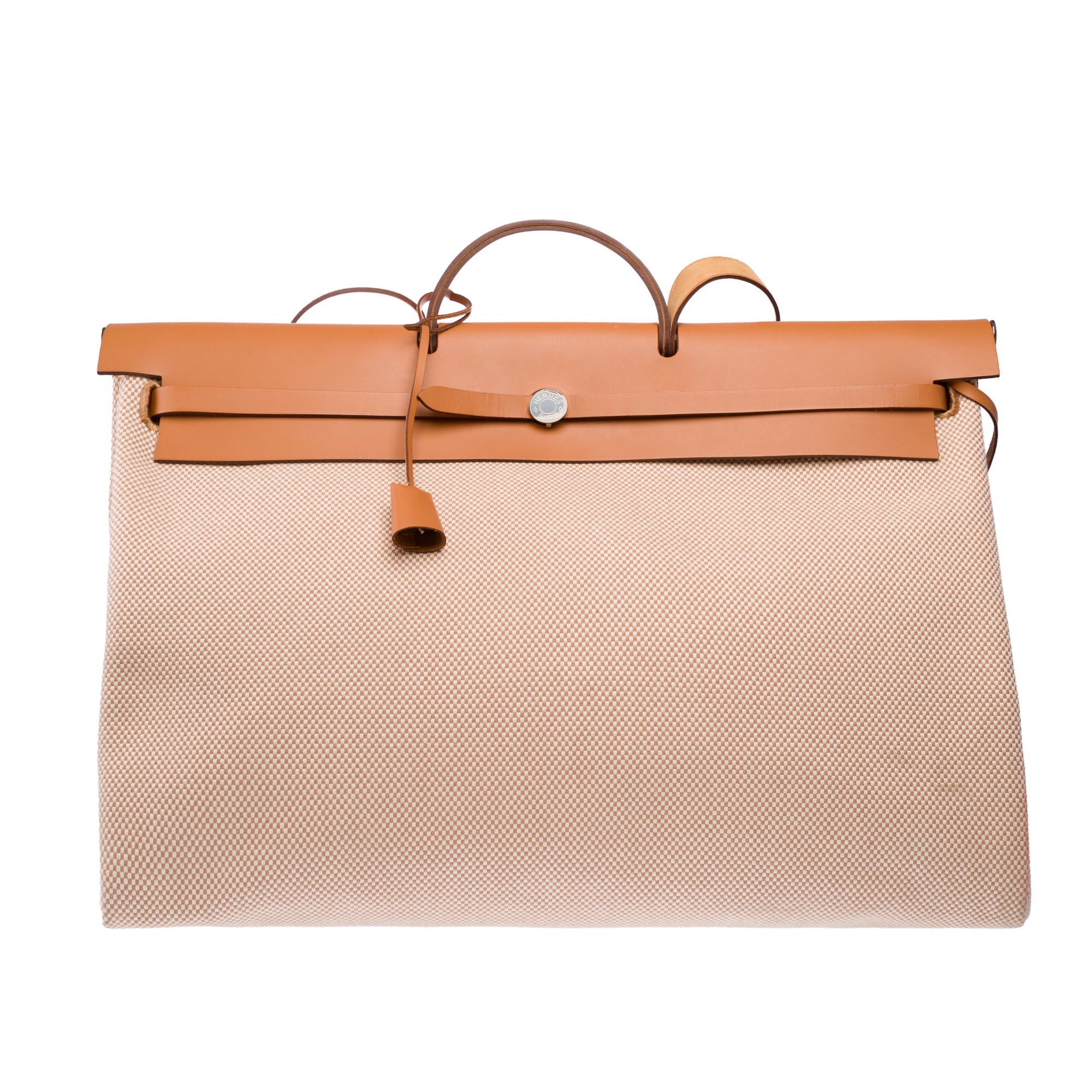 Sac HERMES Herbag en Toile Beige - 103375