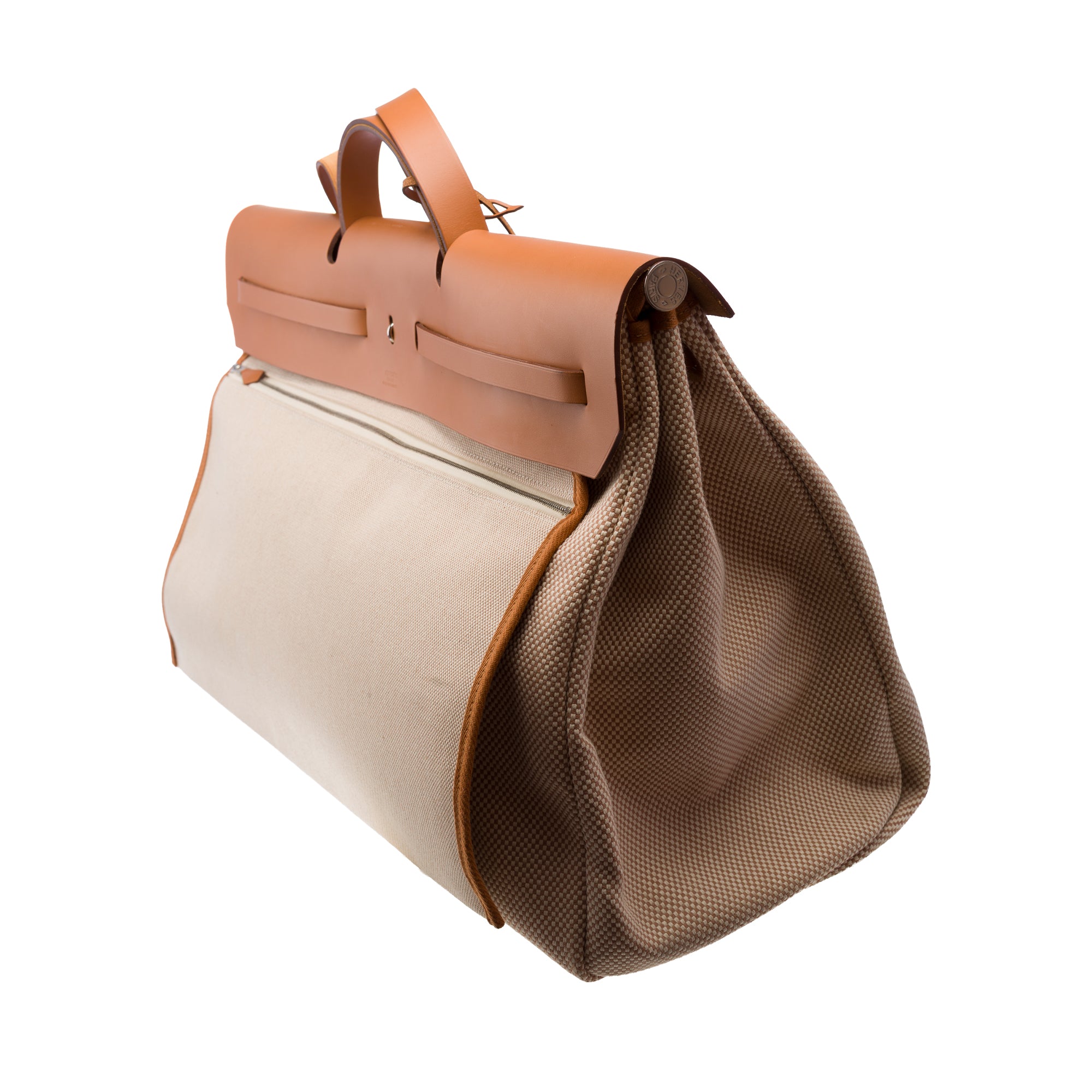 Sac HERMES Herbag en Toile Beige - 103375