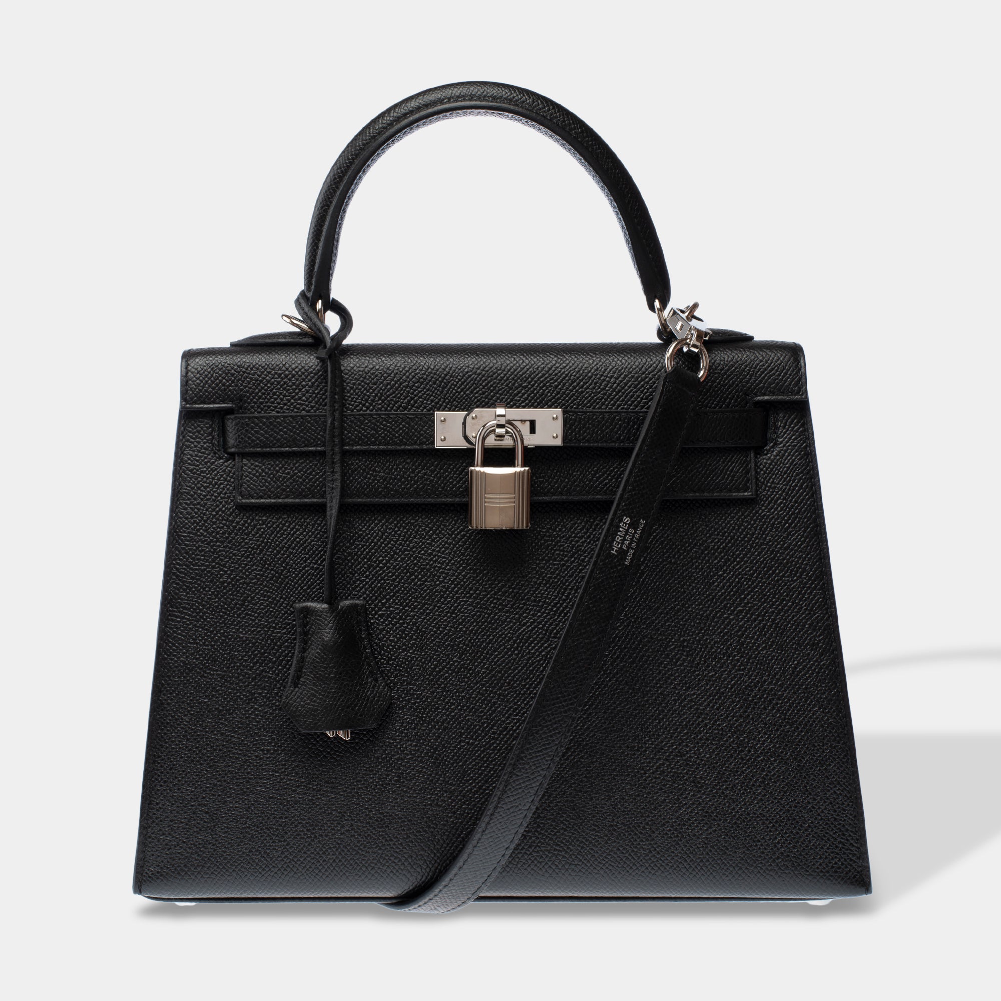 Sac HERMES Kelly 25 en Cuir Noir - 103380