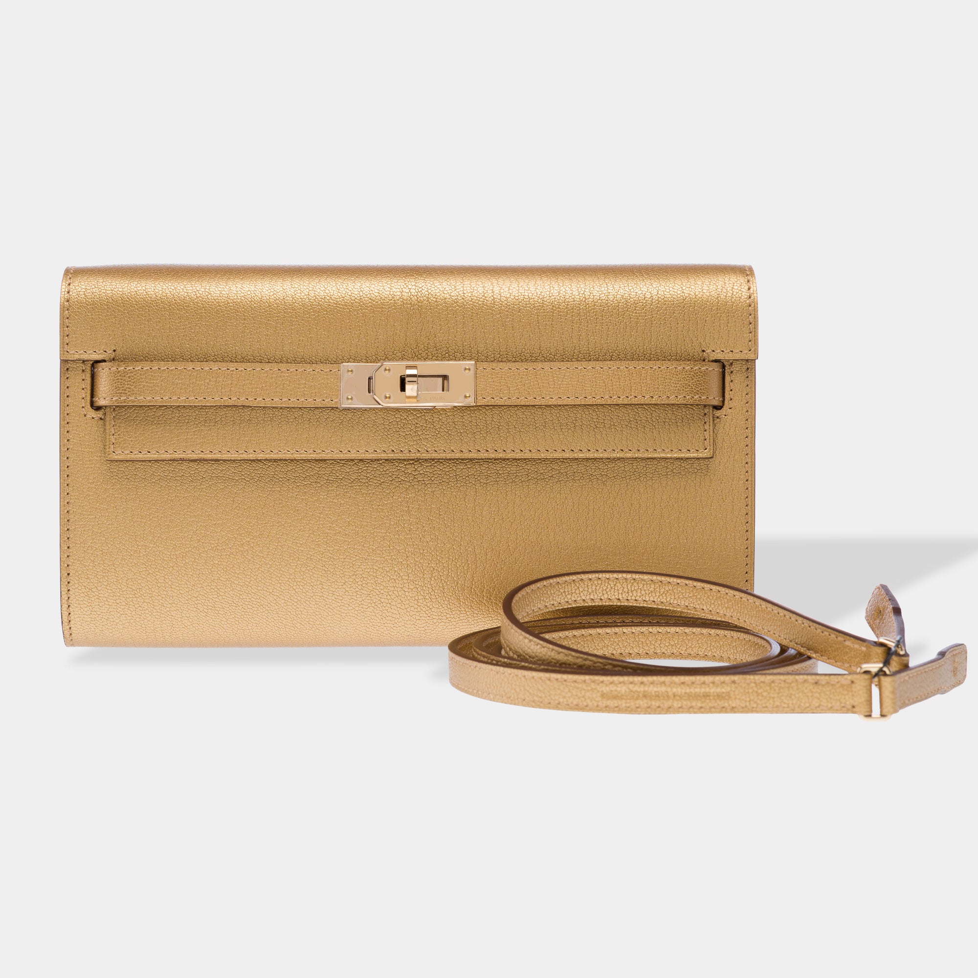 Sac HERMES Kelly to go en Cuir Doré - 103378