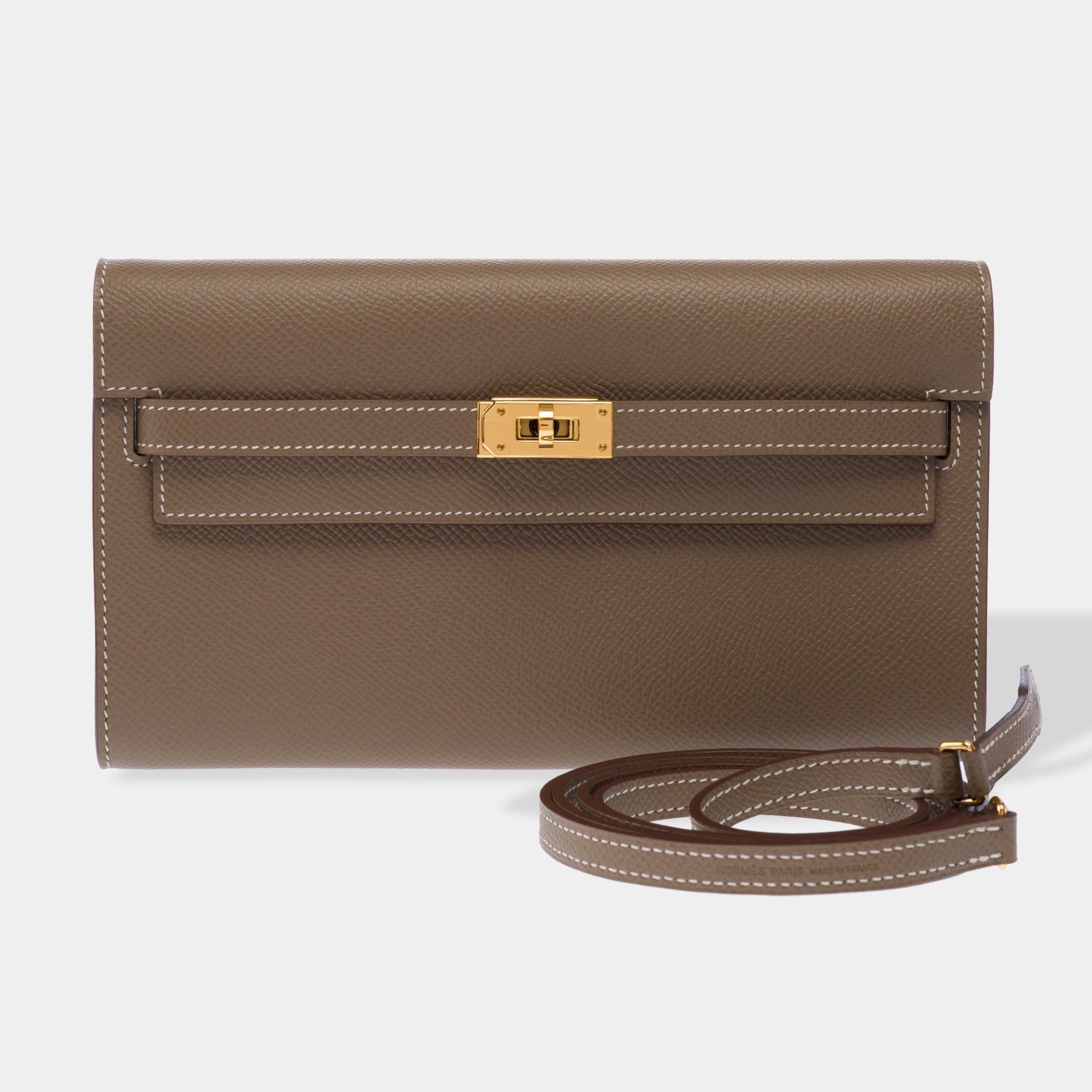Sac HERMES Kelly to go en Cuir Étoupe - 103383