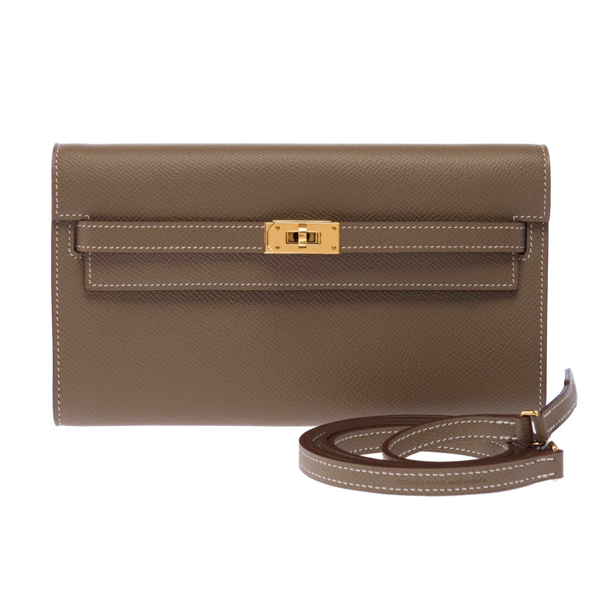 Sac HERMES Kelly to go en Cuir Étoupe - 103383