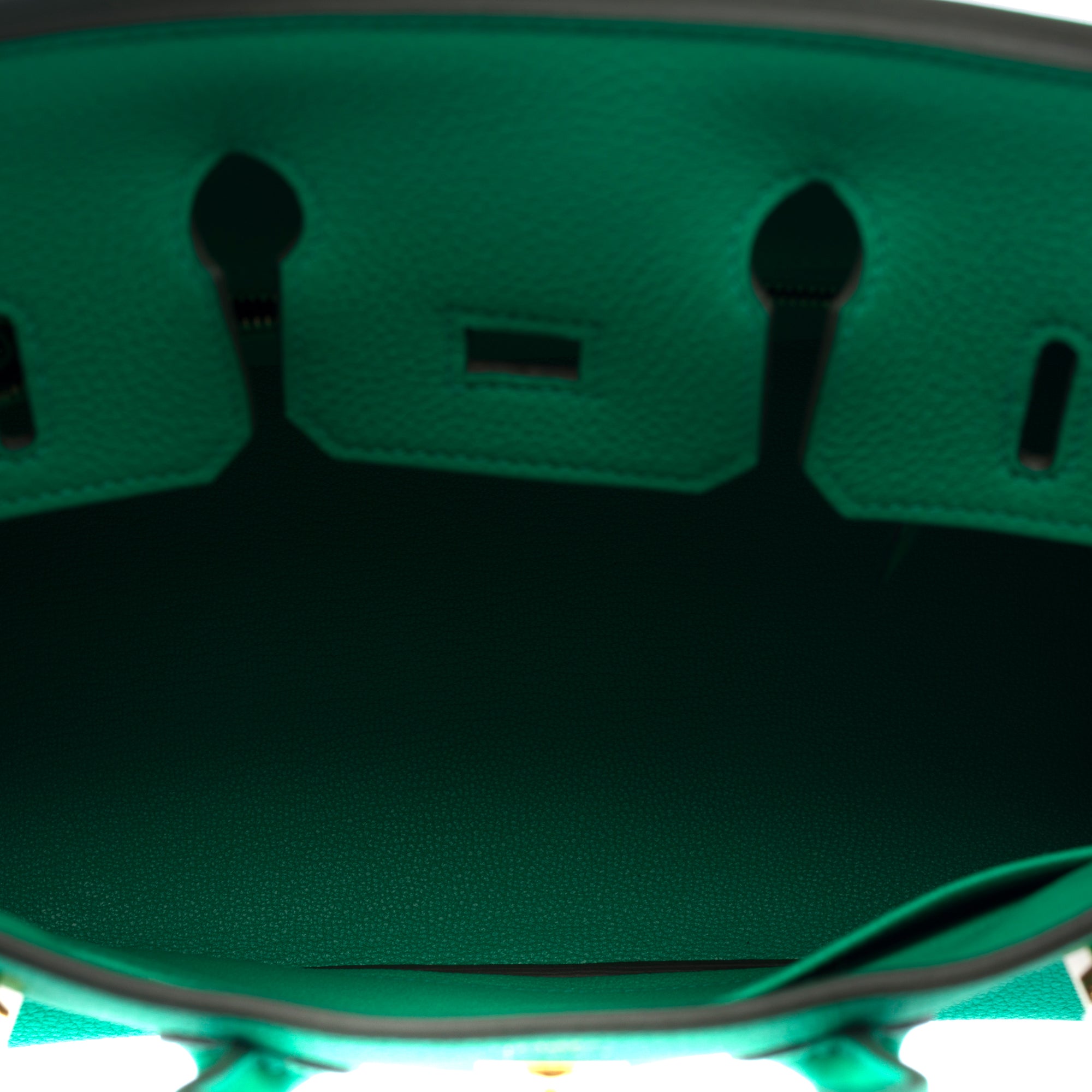 Sac HERMES Birkin 25 en Cuir Vert - 103385