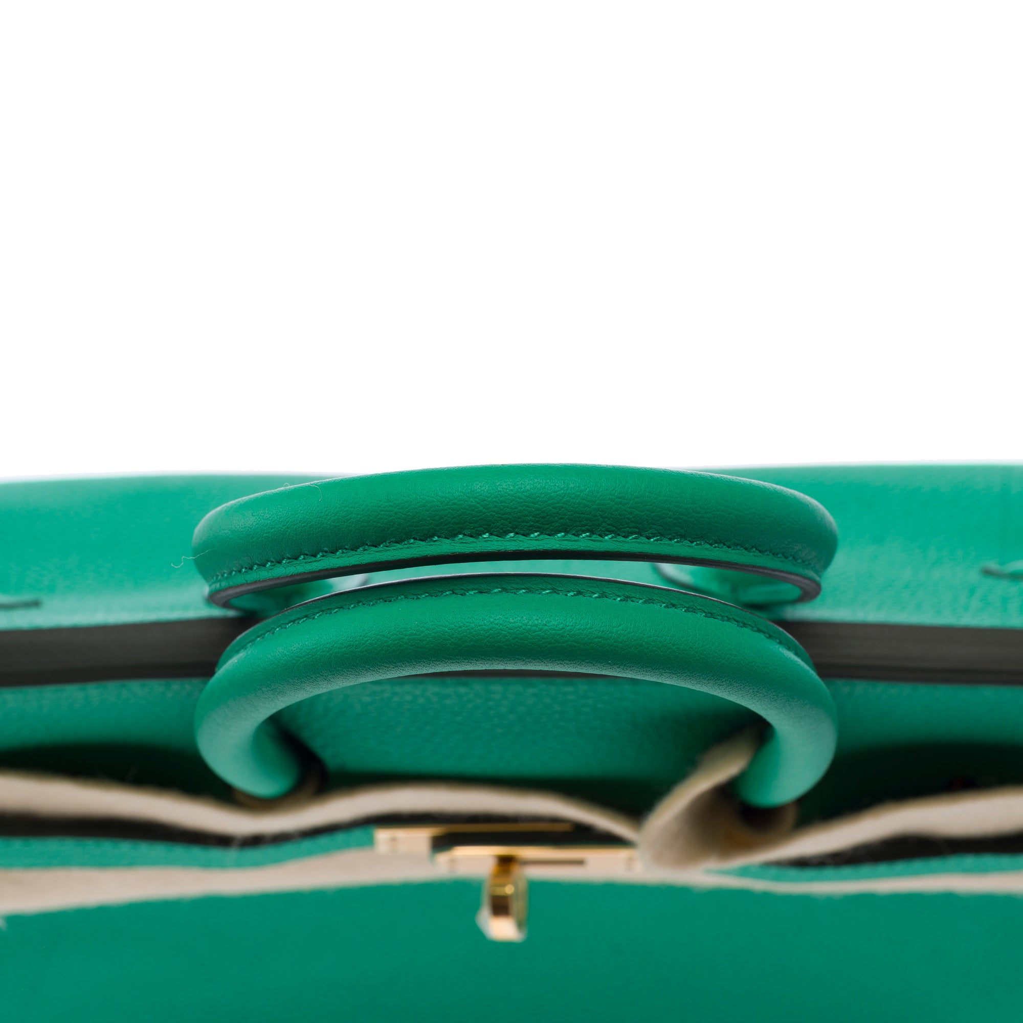 Sac HERMES Birkin 25 en Cuir Vert - 103385