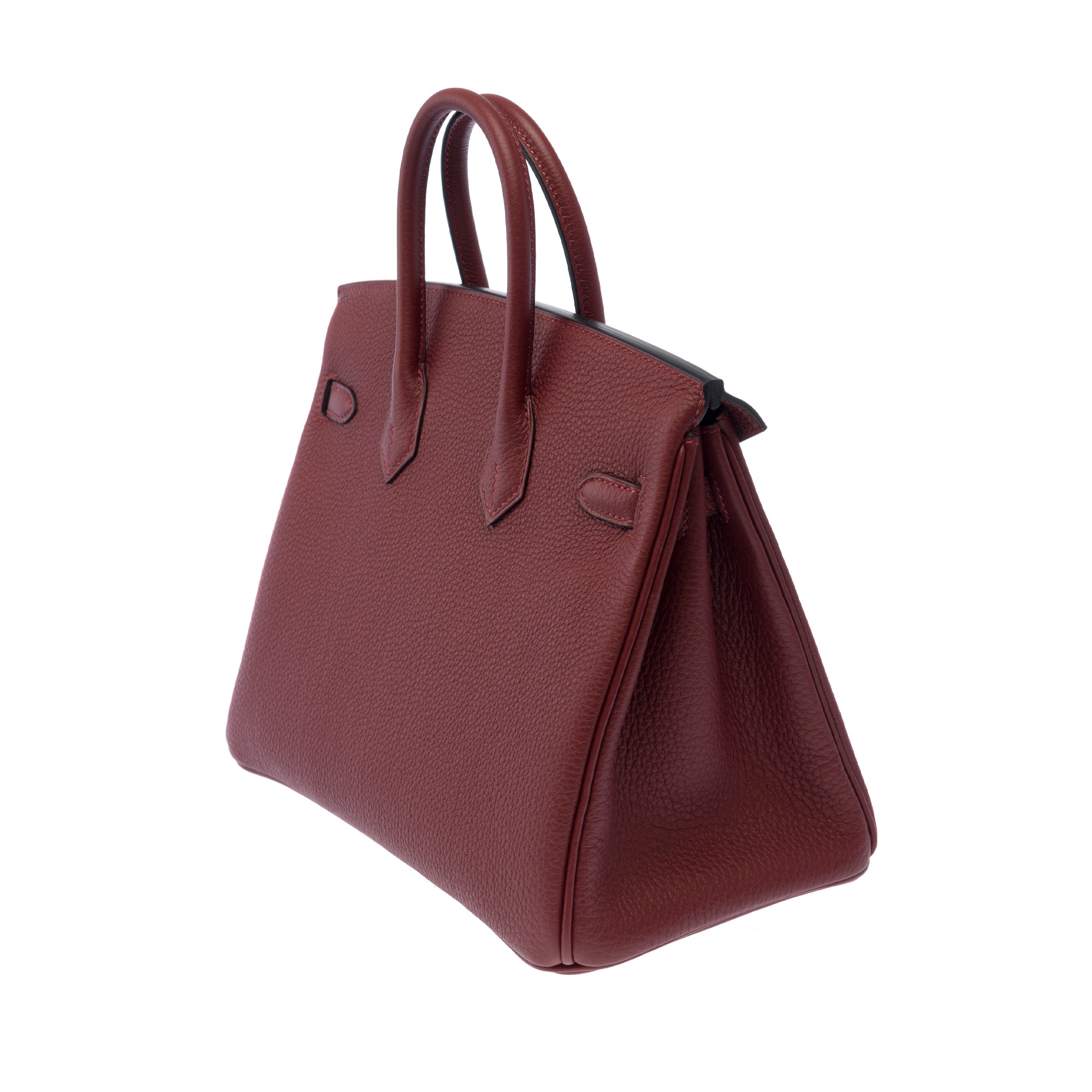 Sac HERMES Birkin 25 en Cuir Bordeaux - 103389