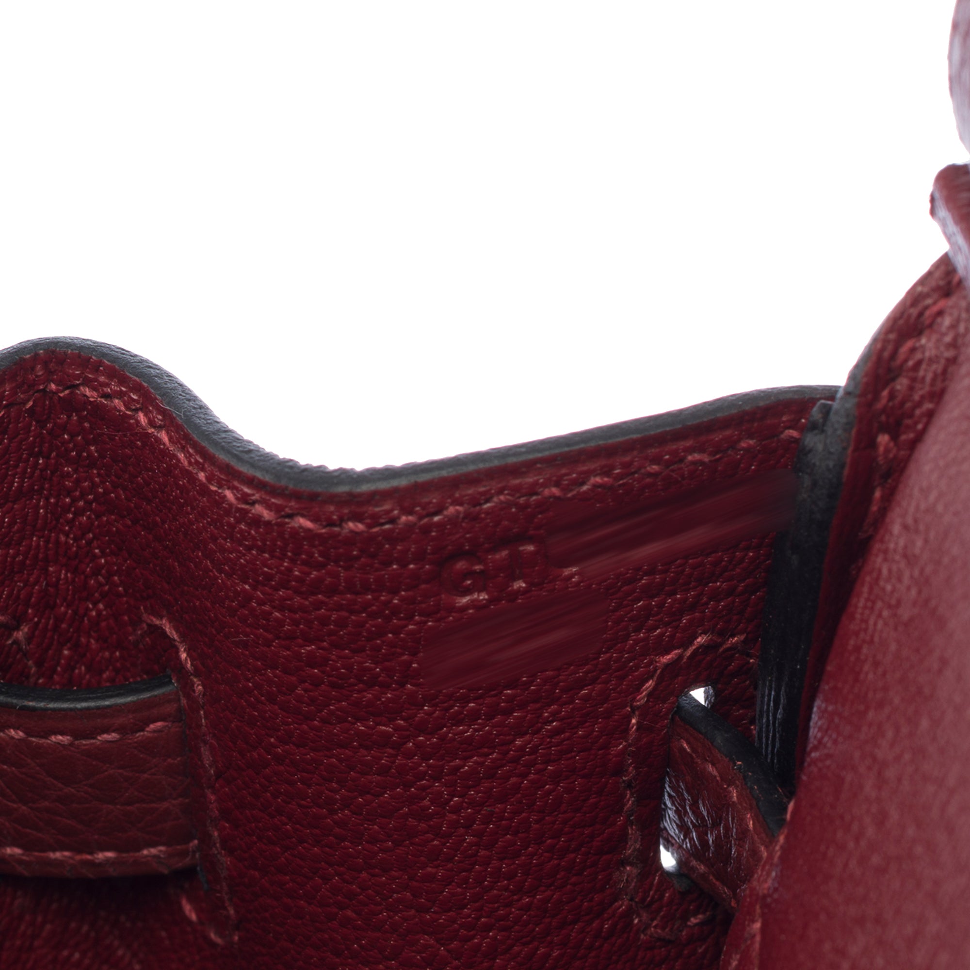 Sac HERMES Birkin 25 en Cuir Bordeaux - 103389