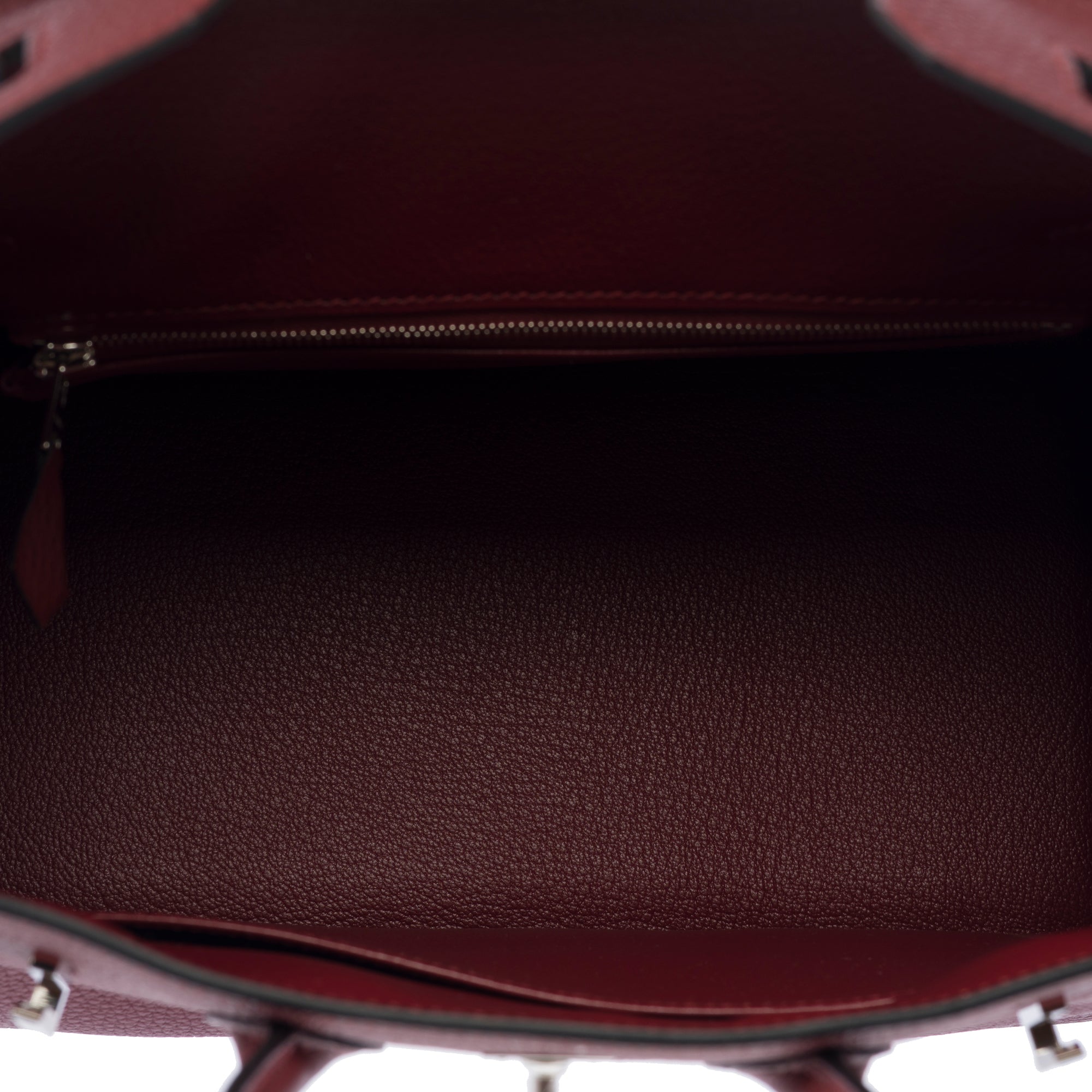 Sac HERMES Birkin 25 en Cuir Bordeaux - 103389