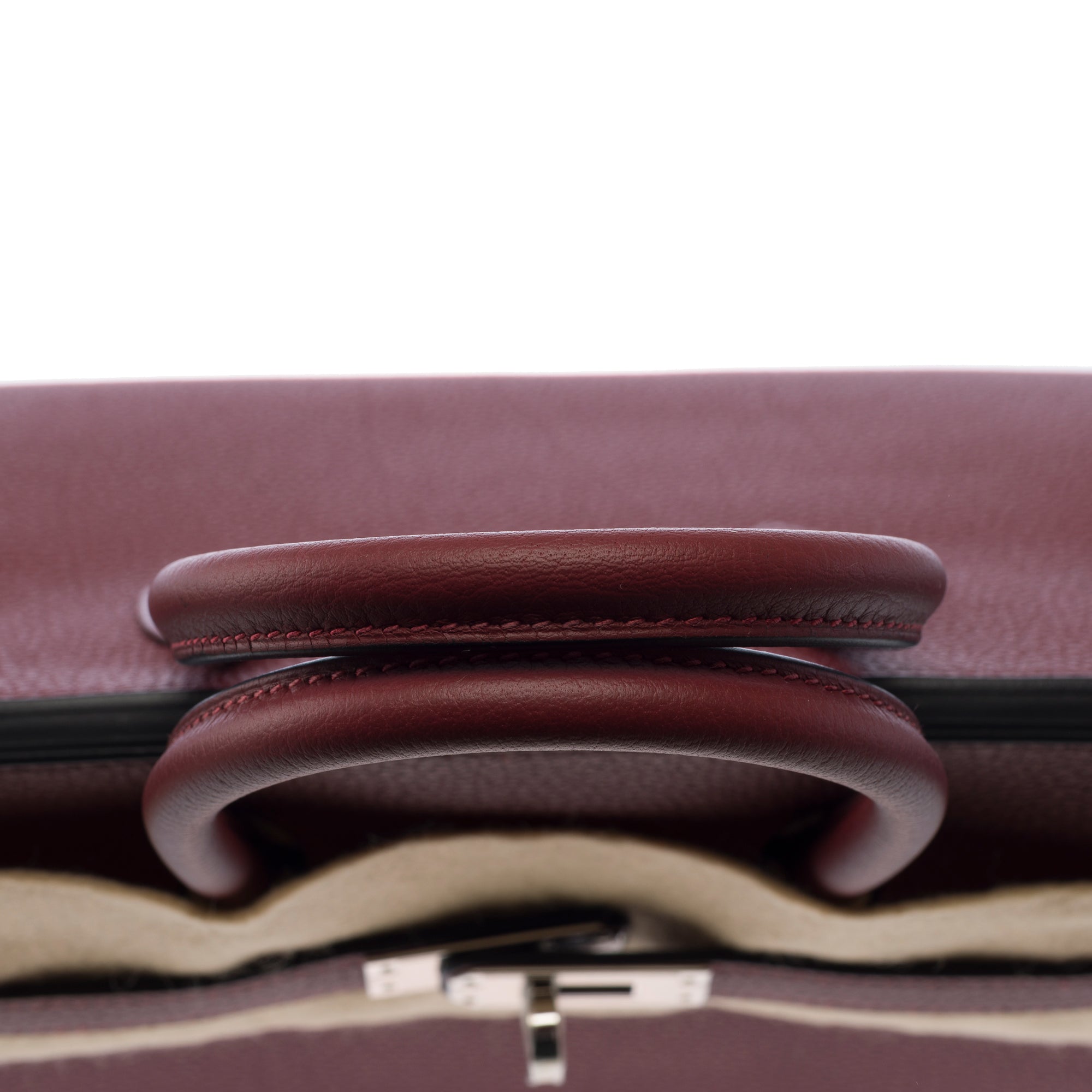 Sac HERMES Birkin 25 en Cuir Bordeaux - 103389