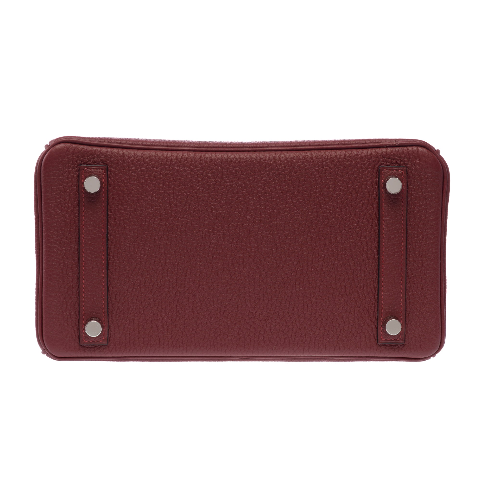 Sac HERMES Birkin 25 en Cuir Bordeaux - 103389