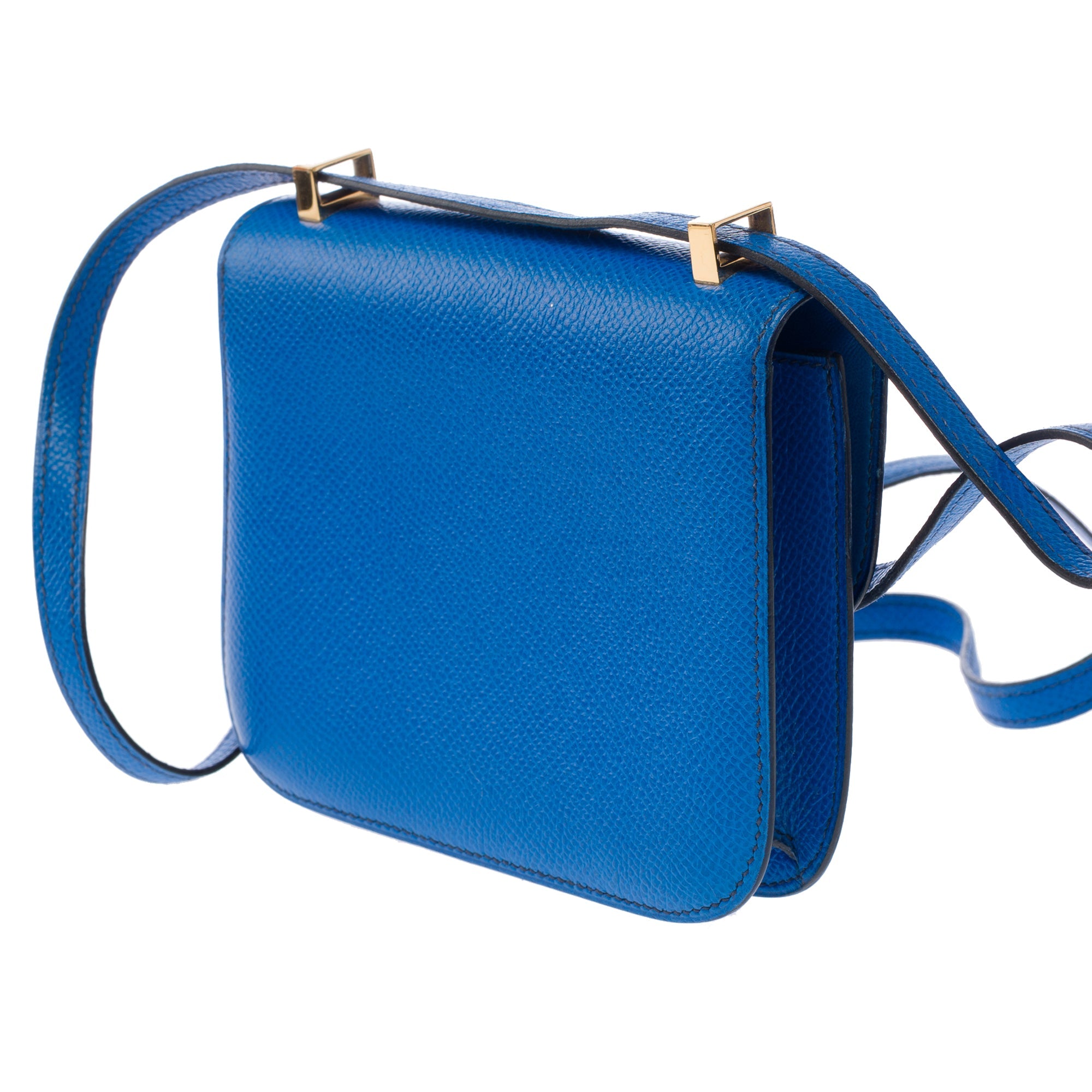 Sac HERMES Constance en Cuir Bleu - 103391