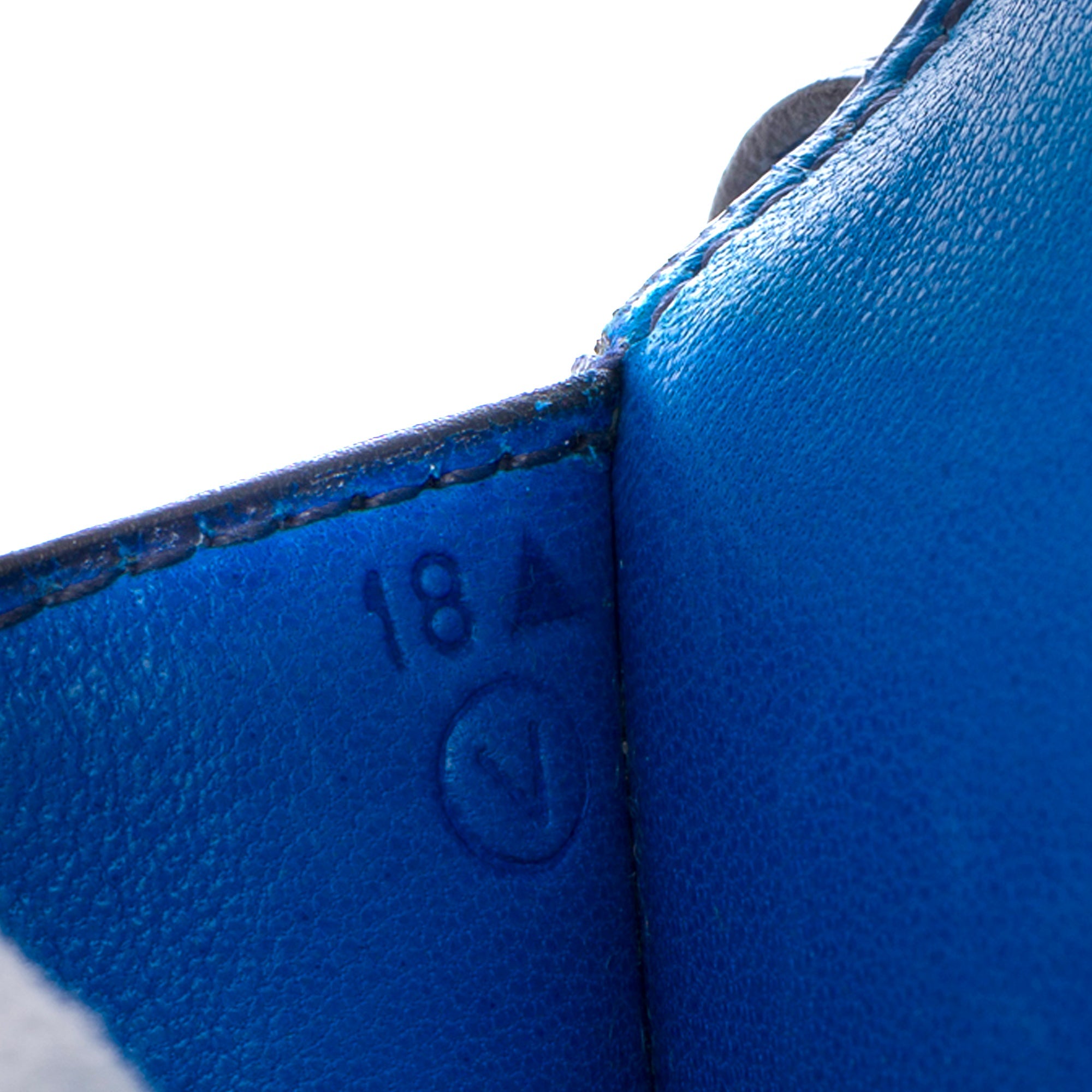 Sac HERMES Constance en Cuir Bleu - 103391