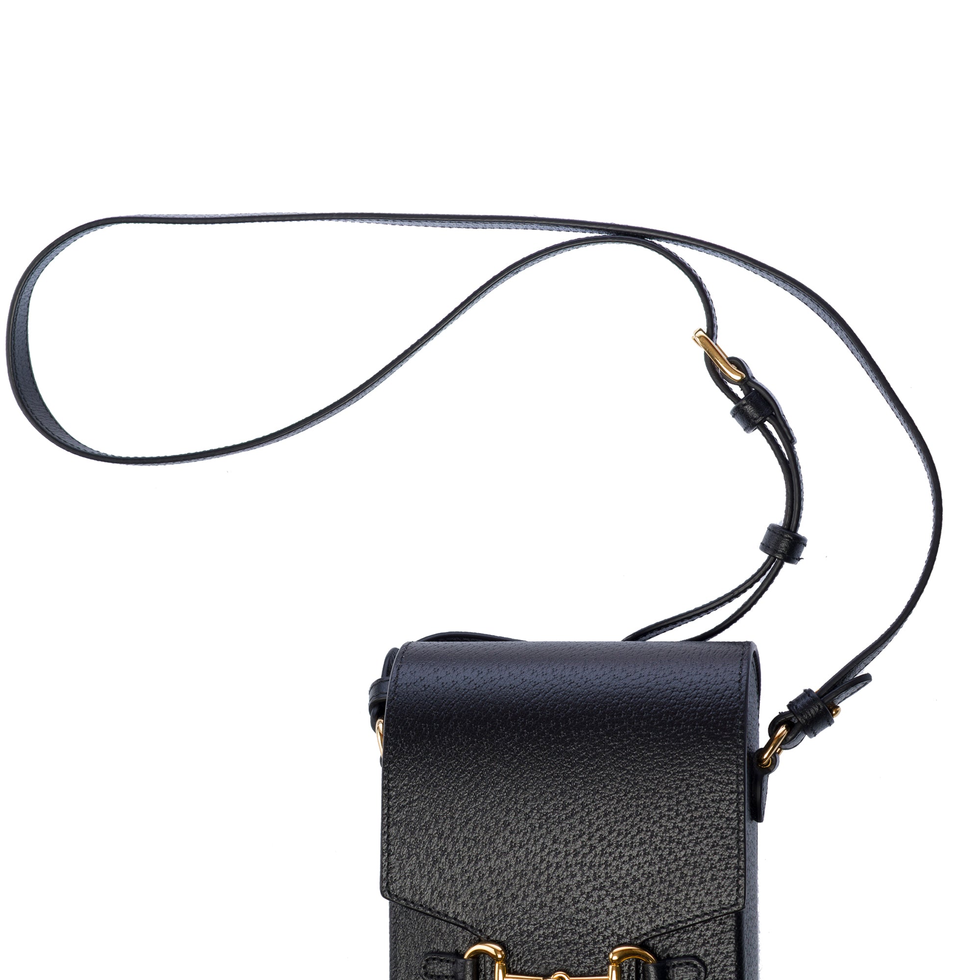 Sac GUCCI Horsebit 1955 Vertical en Cuir Noir - 103384