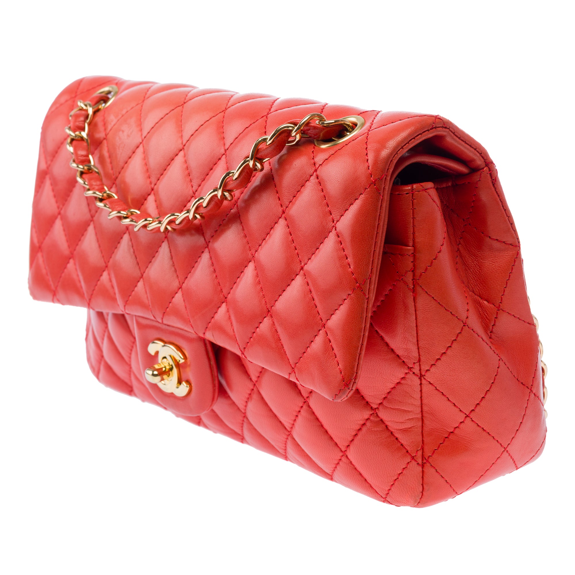 Sac CHANEL Timeless/Classique en Cuir Rose - 103390