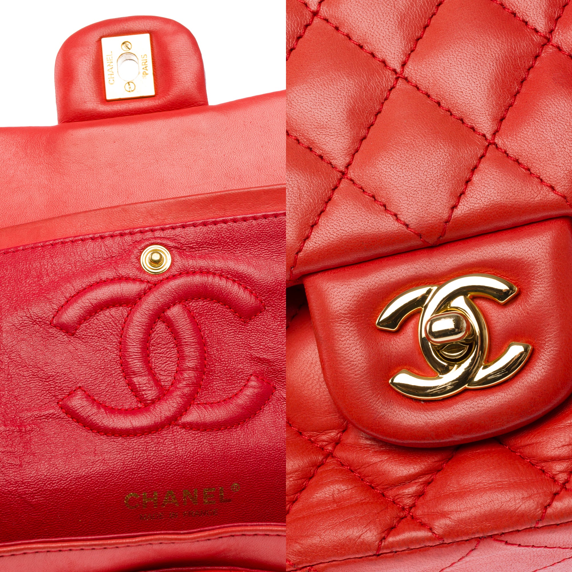 Sac CHANEL Timeless/Classique en Cuir Rose - 103390