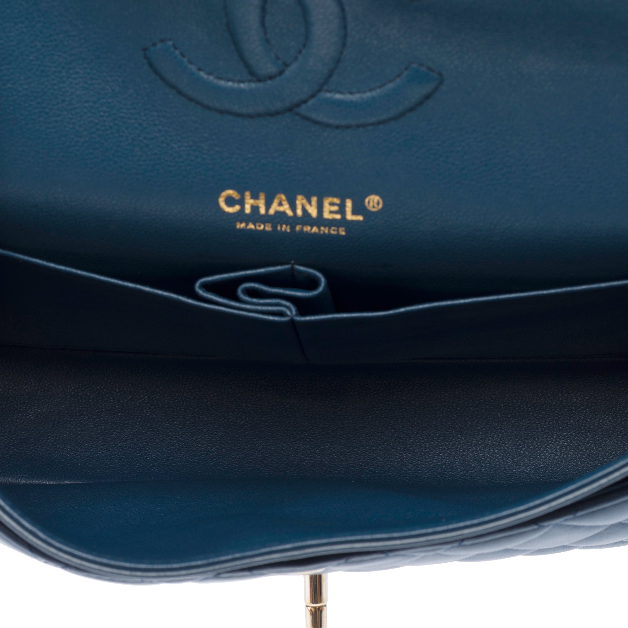 Sac CHANEL Timeless/Classique en Cuir Bleu - 103394