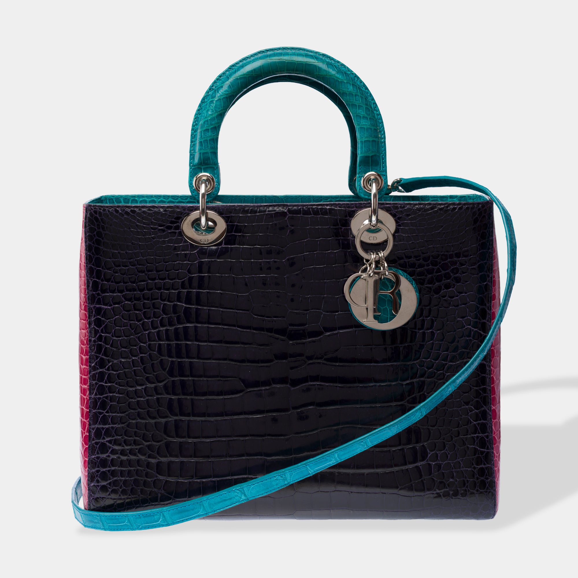 Sac DIOR Lady Dior en Cuirs exotiques Violet - 103013