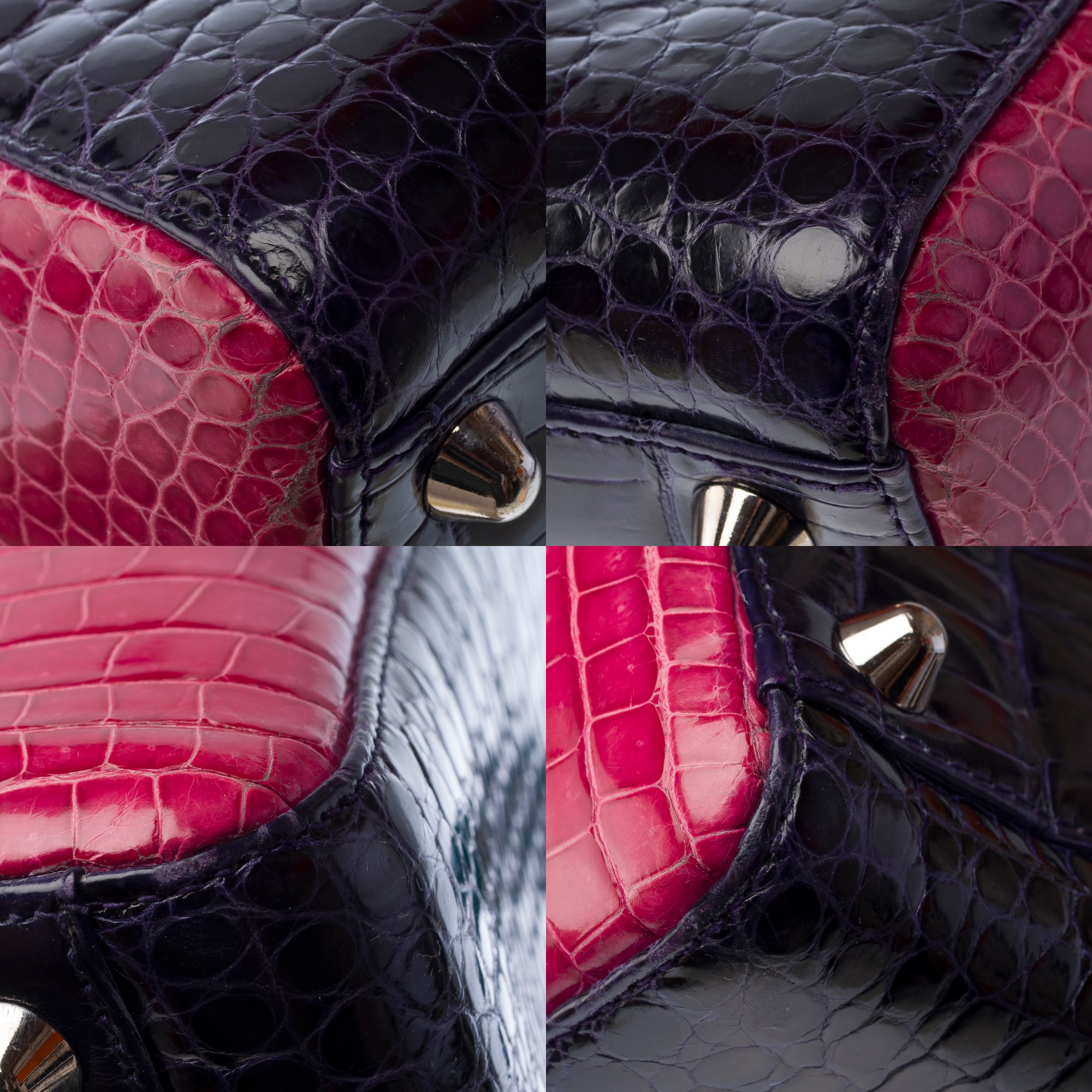 Sac DIOR Lady Dior en Cuirs exotiques Violet - 103013