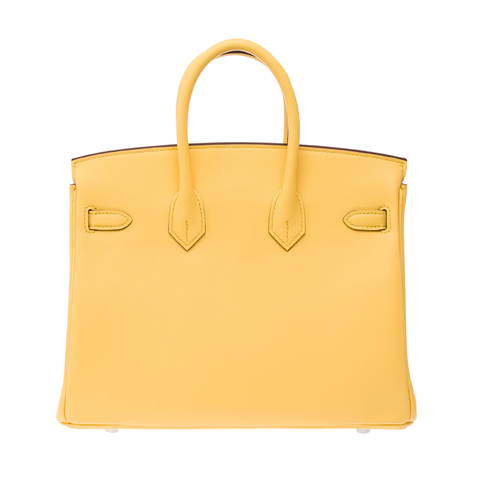 Sac HERMES Birkin 25 en Cuir Jaune - 103405
