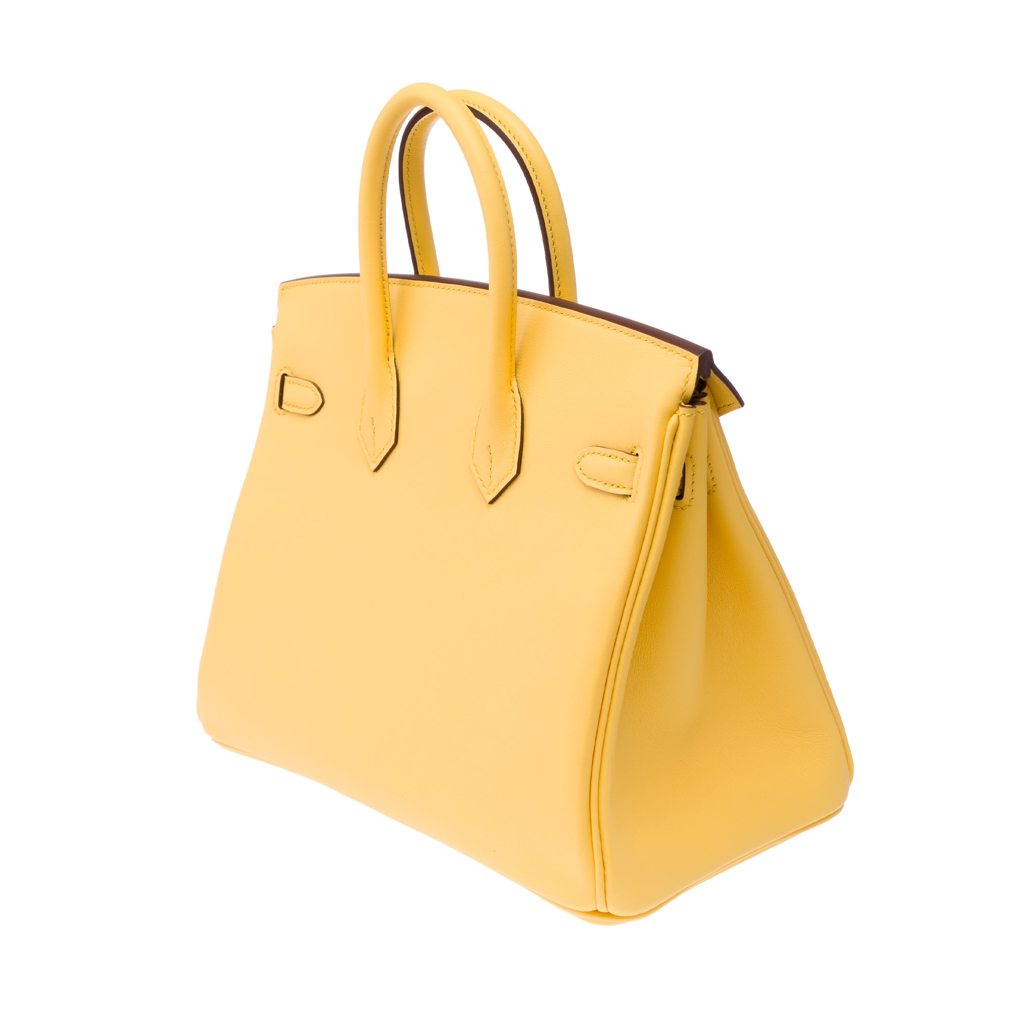 Sac HERMES Birkin 25 en Cuir Jaune - 103405