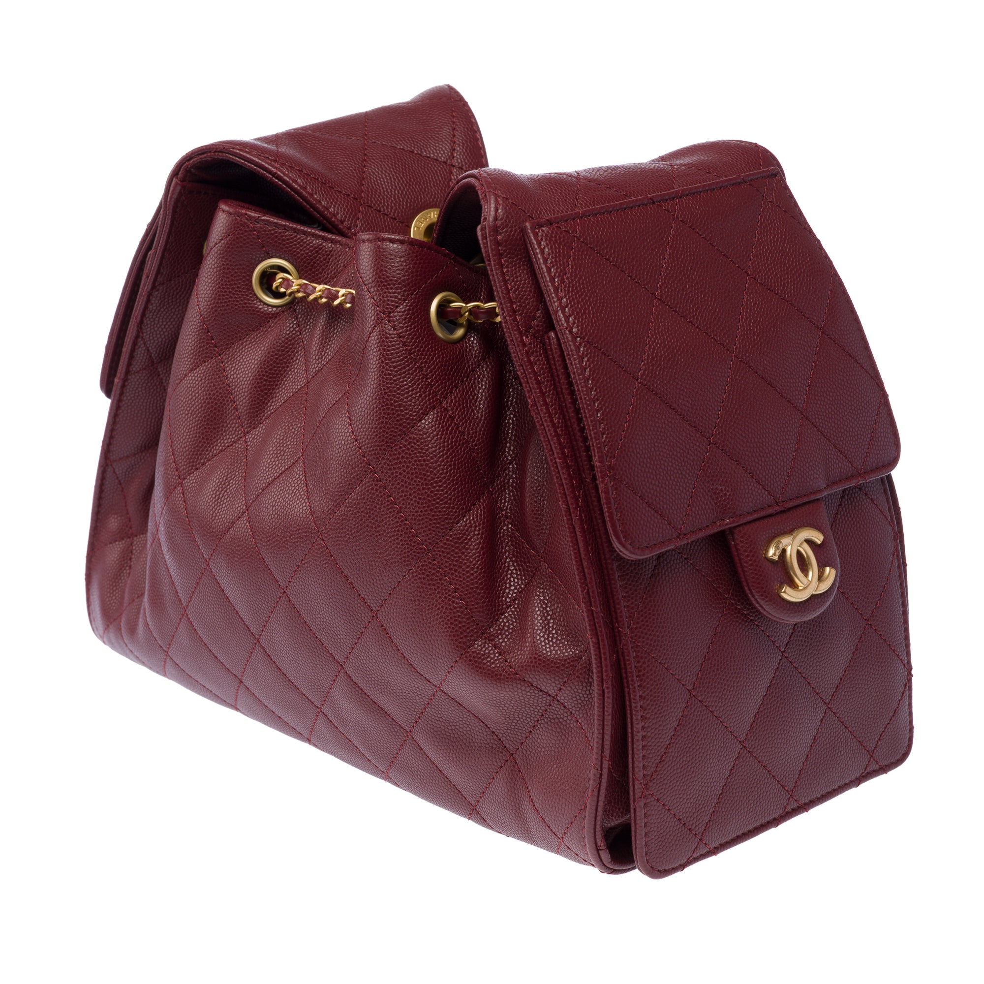 Sac CHANEL en Cuir Bordeaux - 103395