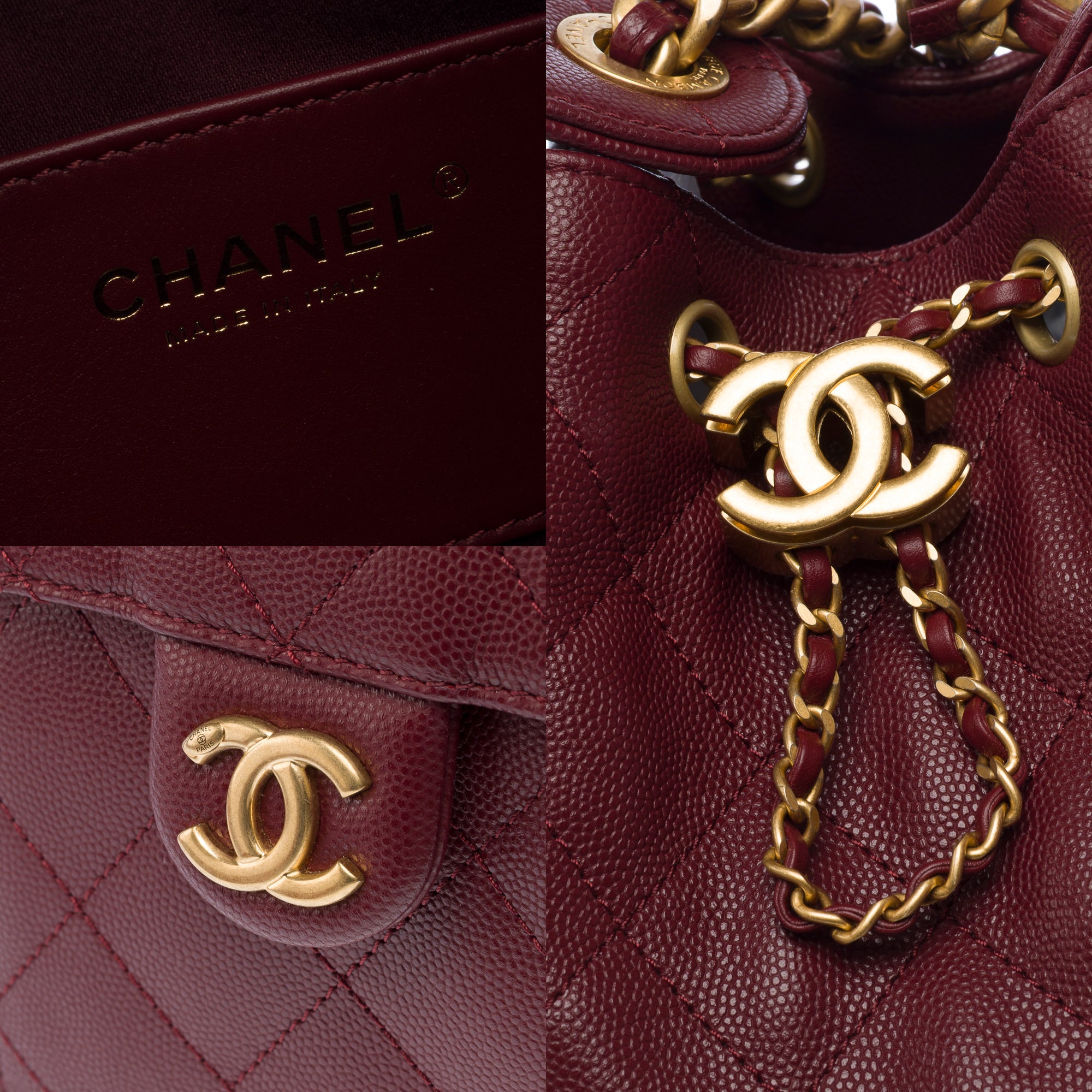 Sac CHANEL en Cuir Bordeaux - 103395
