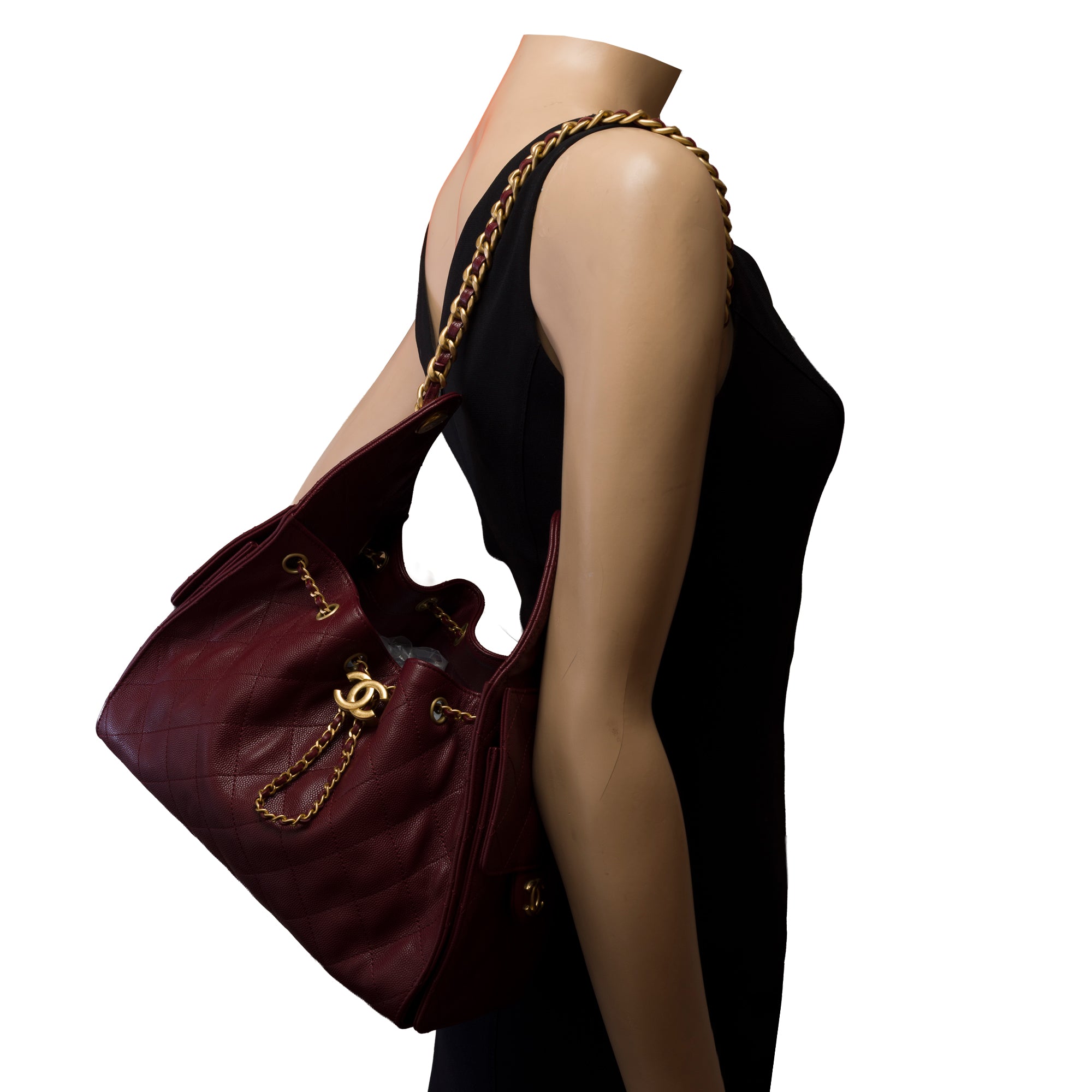 Sac CHANEL en Cuir Bordeaux - 103395