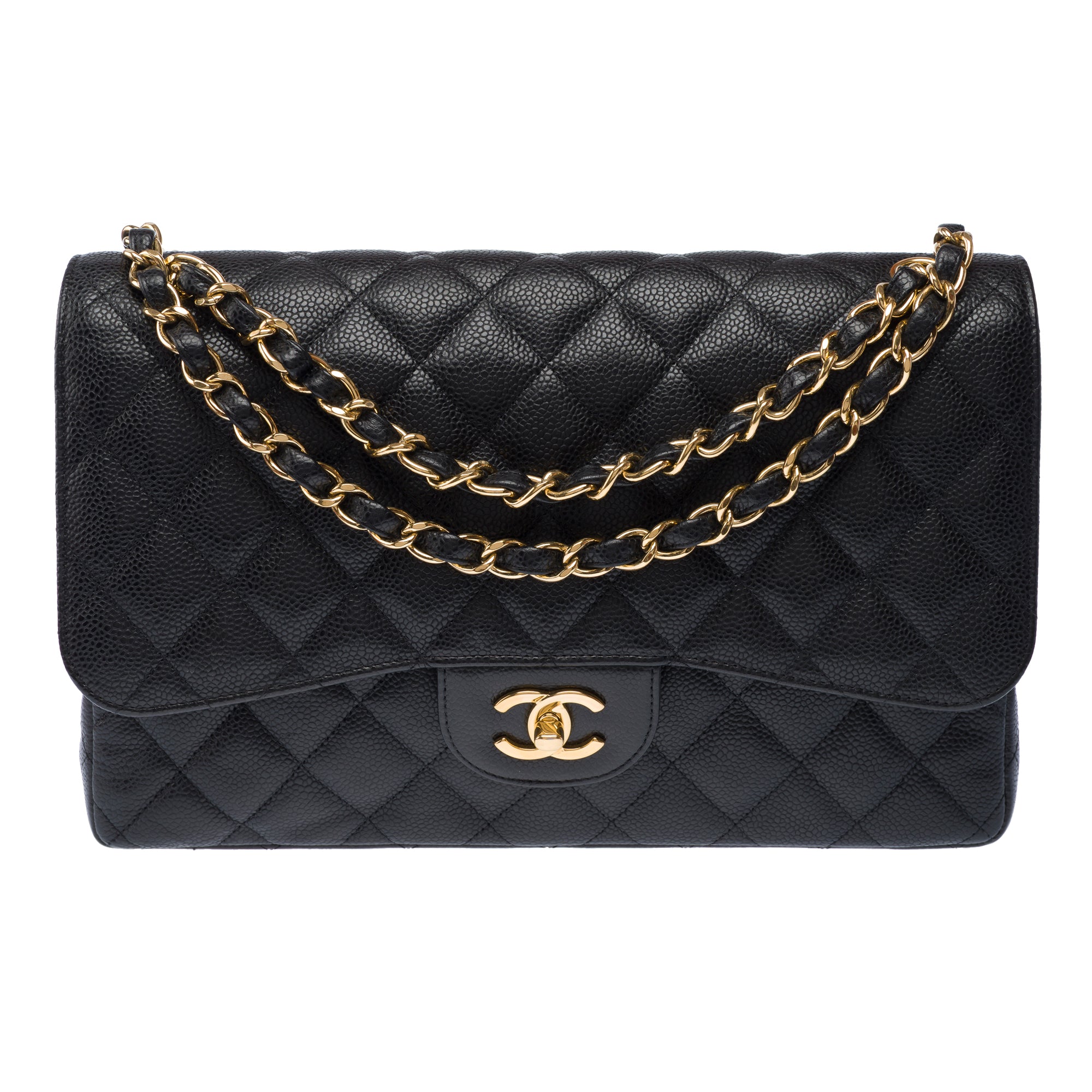 Sac CHANEL Timeless/Classique en Cuir Noir - 103396