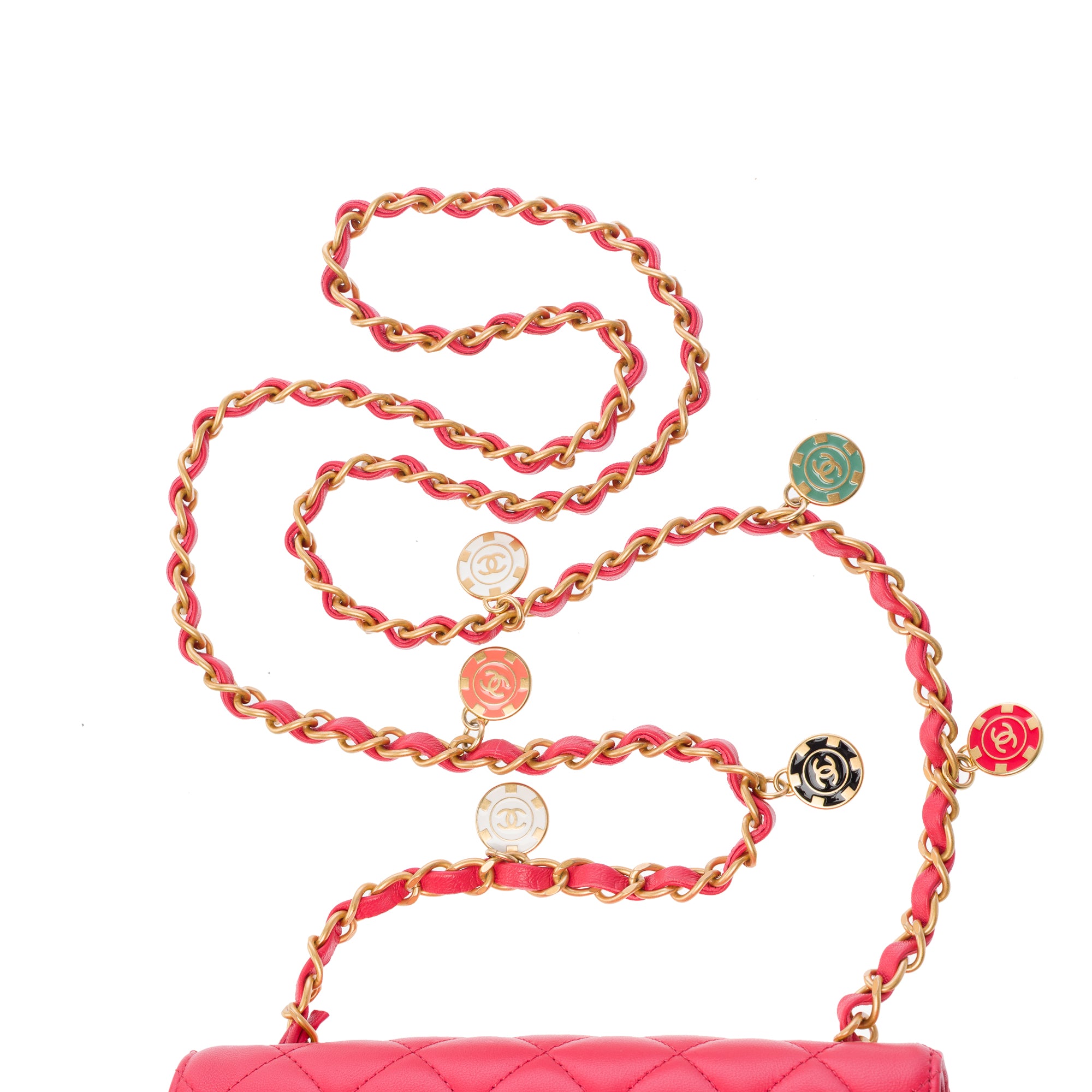 Sac CHANEL Timeless/Classique en Cuir Rose - 103408