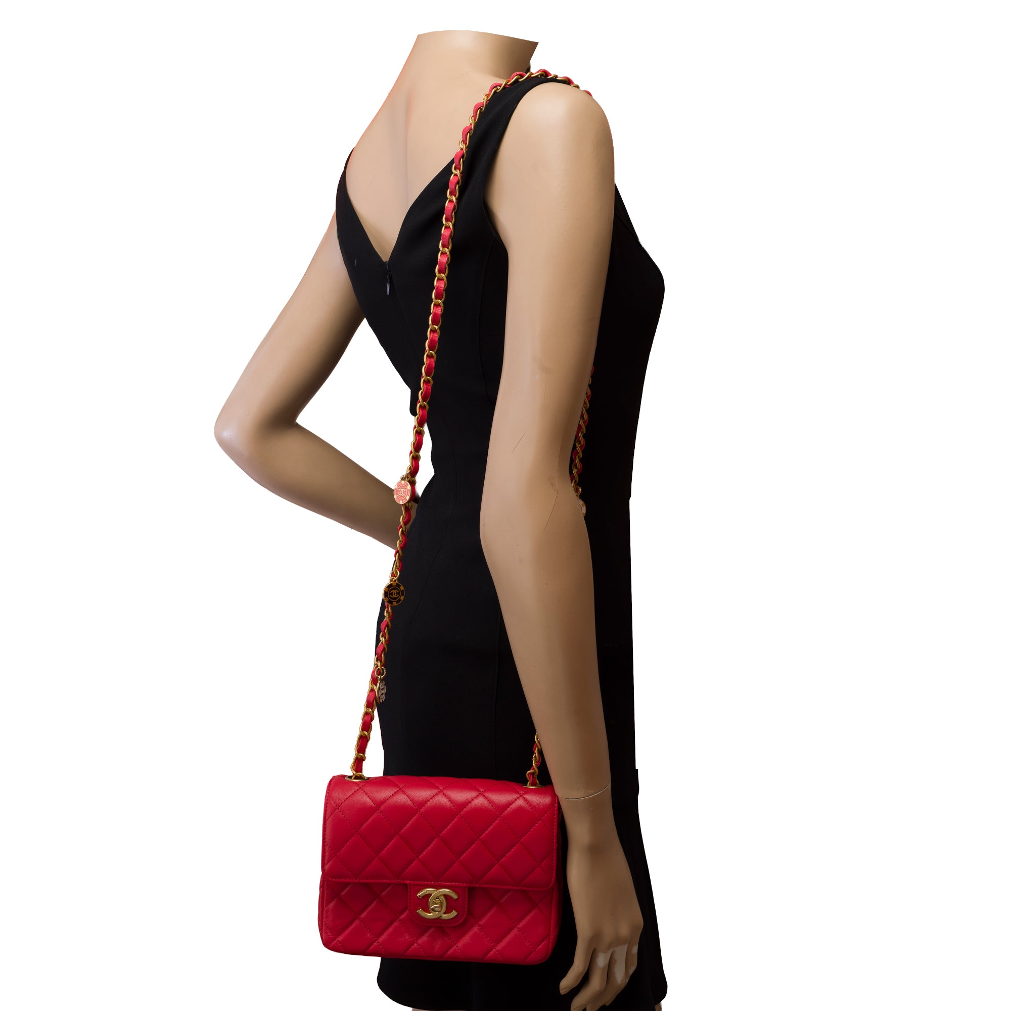 Sac CHANEL Timeless/Classique en Cuir Rose - 103408