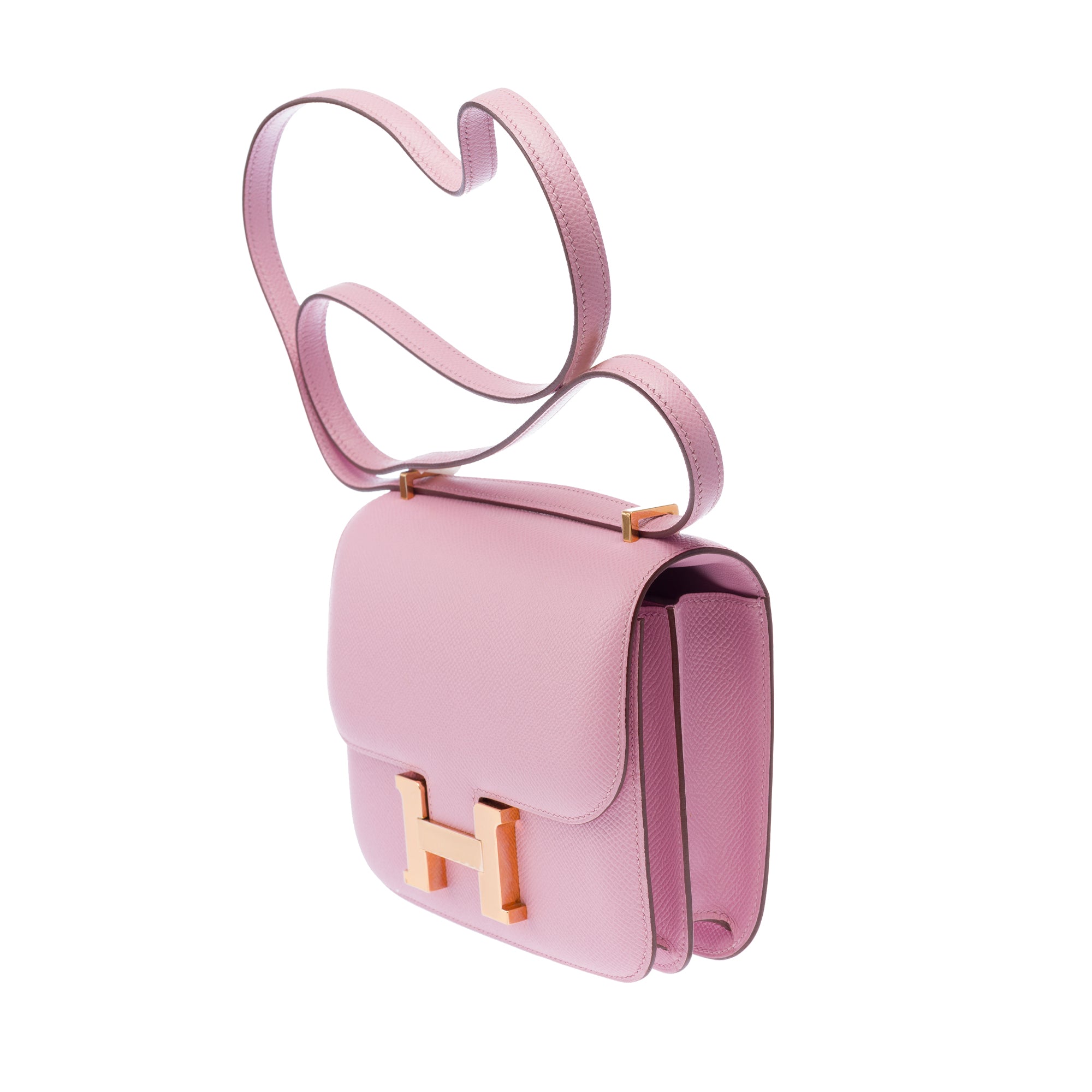 Sac HERMES Constance en Cuir Violet - 103409