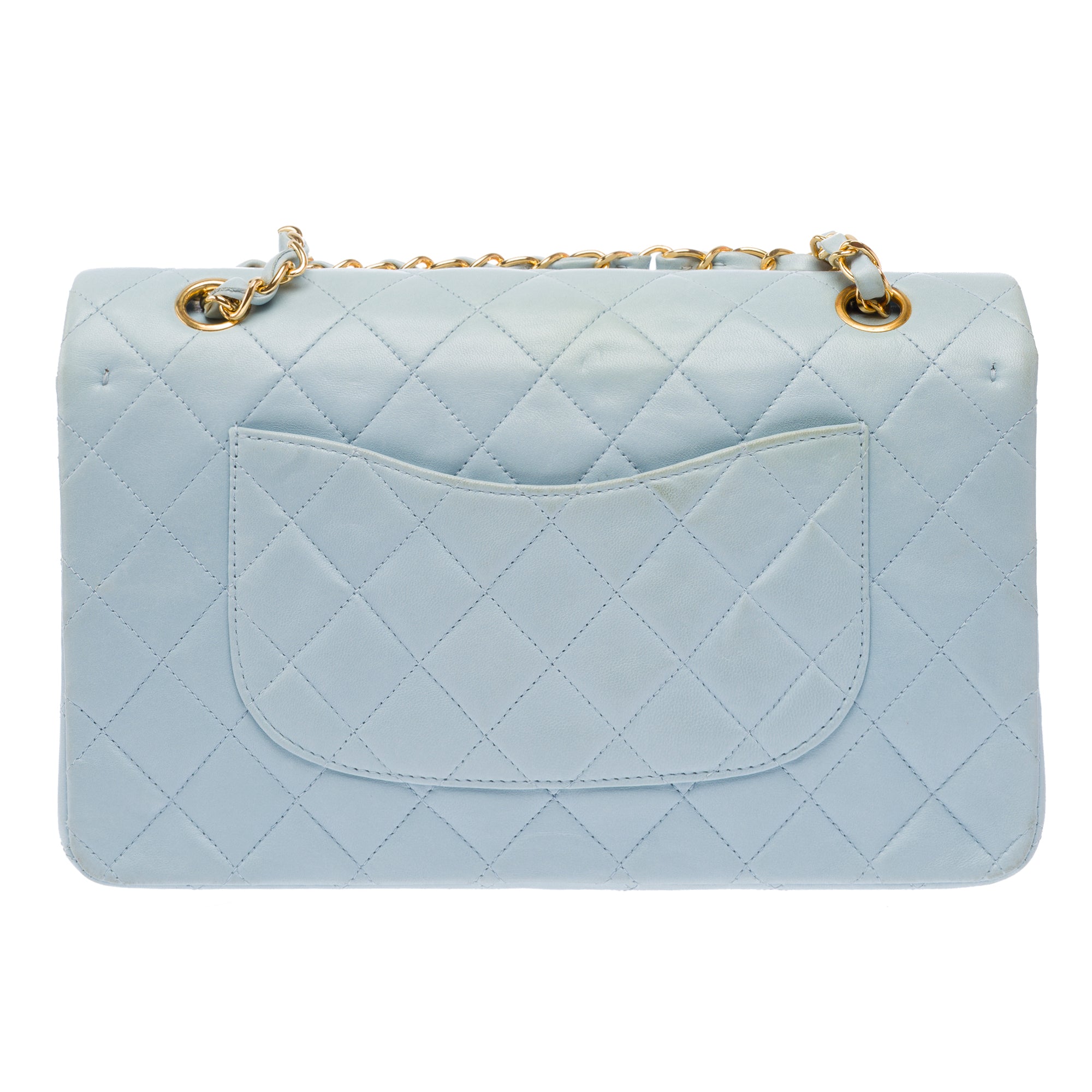 Sac CHANEL Timeless/Classique en Cuir Bleu - 103407
