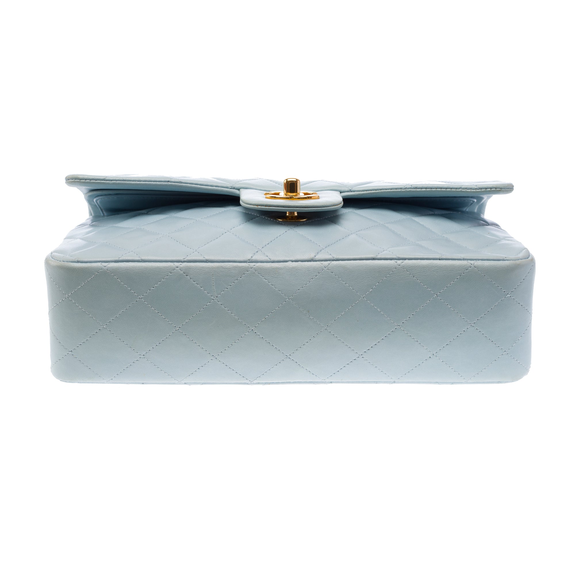 Sac CHANEL Timeless/Classique en Cuir Bleu - 103407