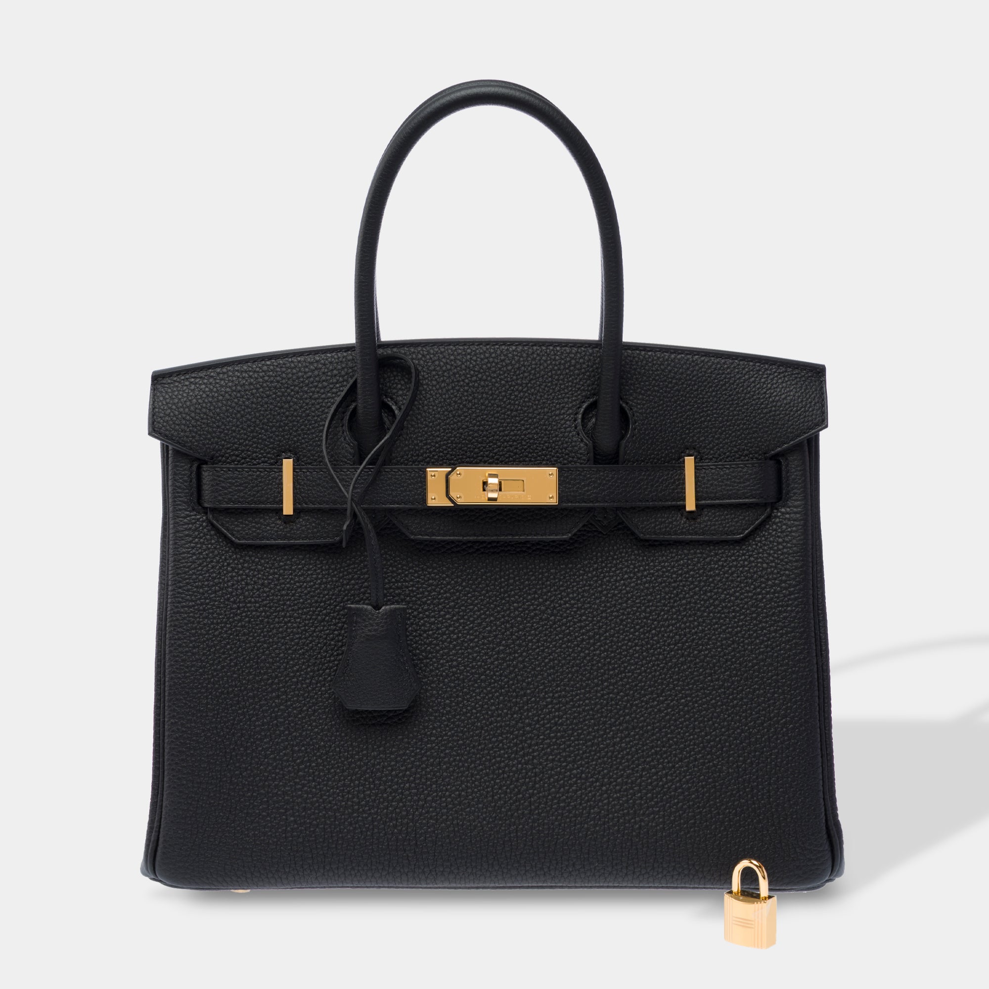 Sac HERMES Birkin 30 en Cuir Noir - 103328
