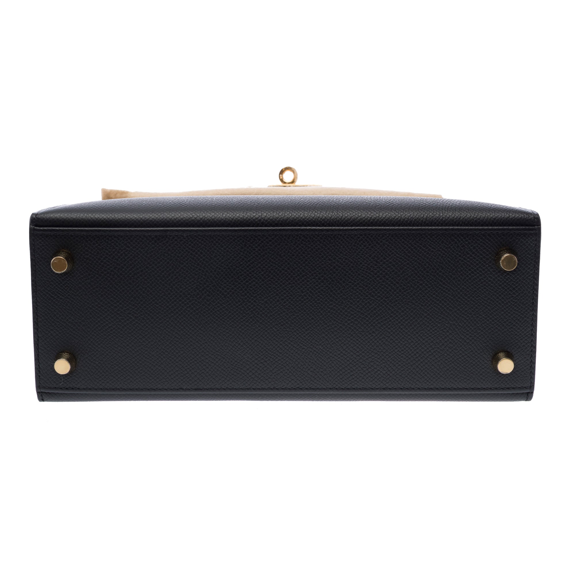 Sac HERMES Kelly 25 en Cuir Noir - 103379