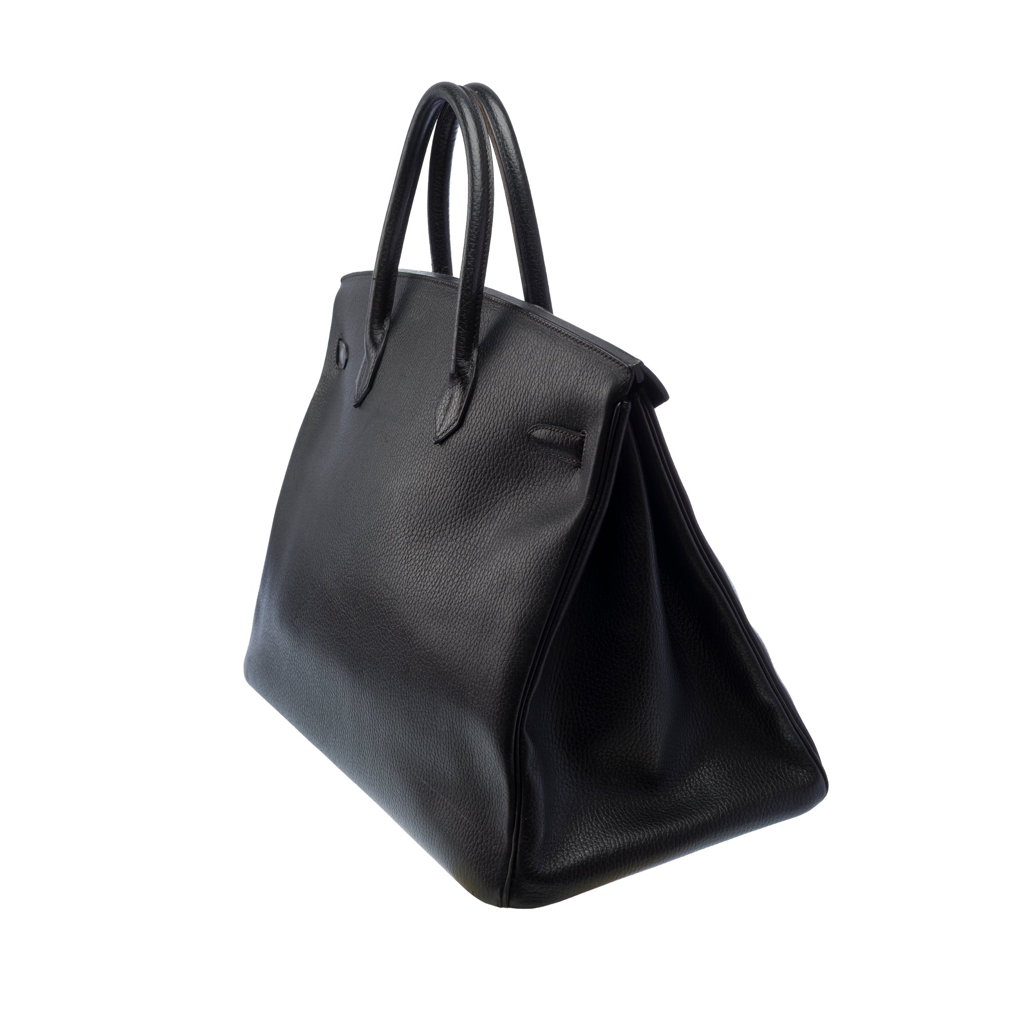 Sac HERMES Birkin 40 en Cuir Noir - 103404