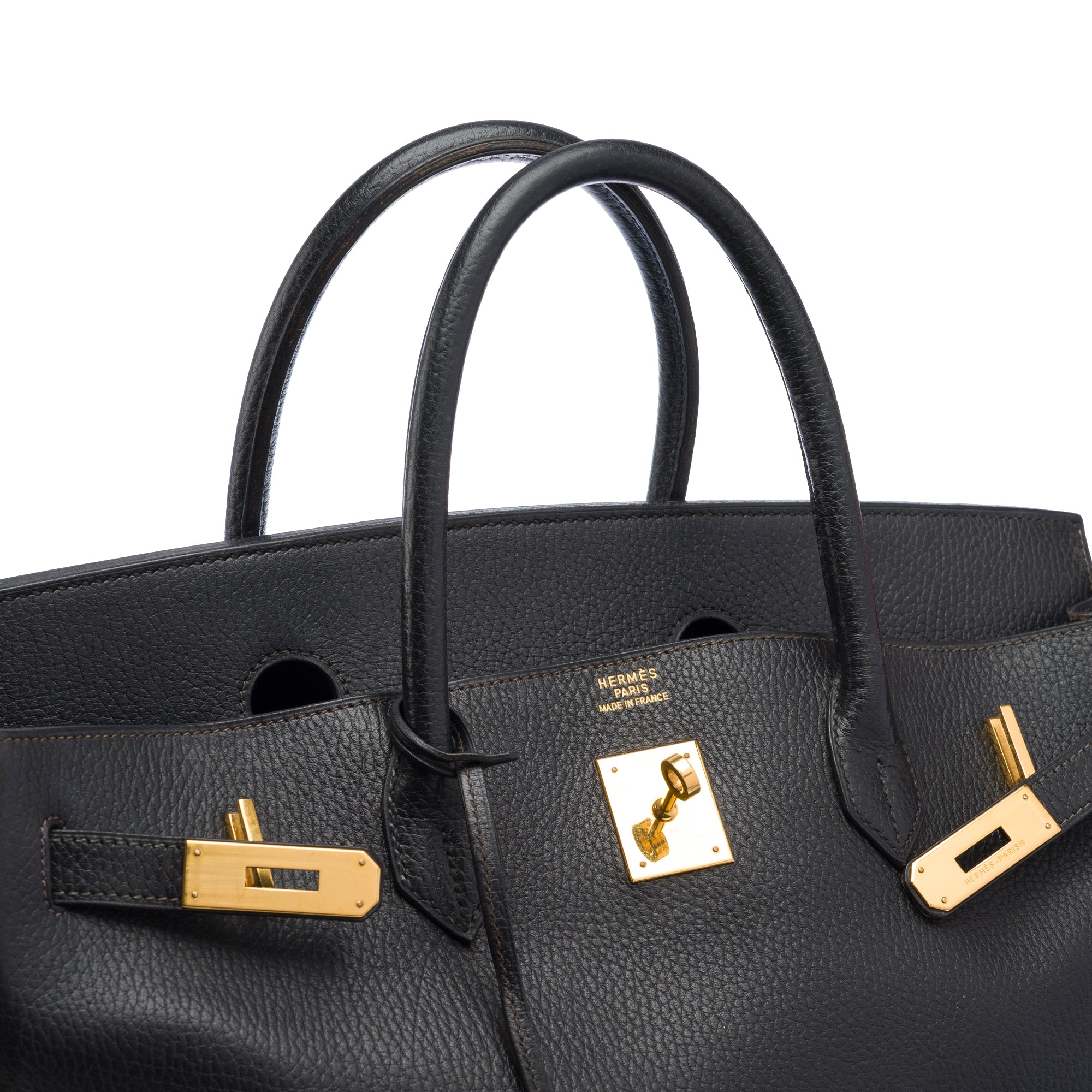 Sac HERMES Birkin 40 en Cuir Noir - 103404