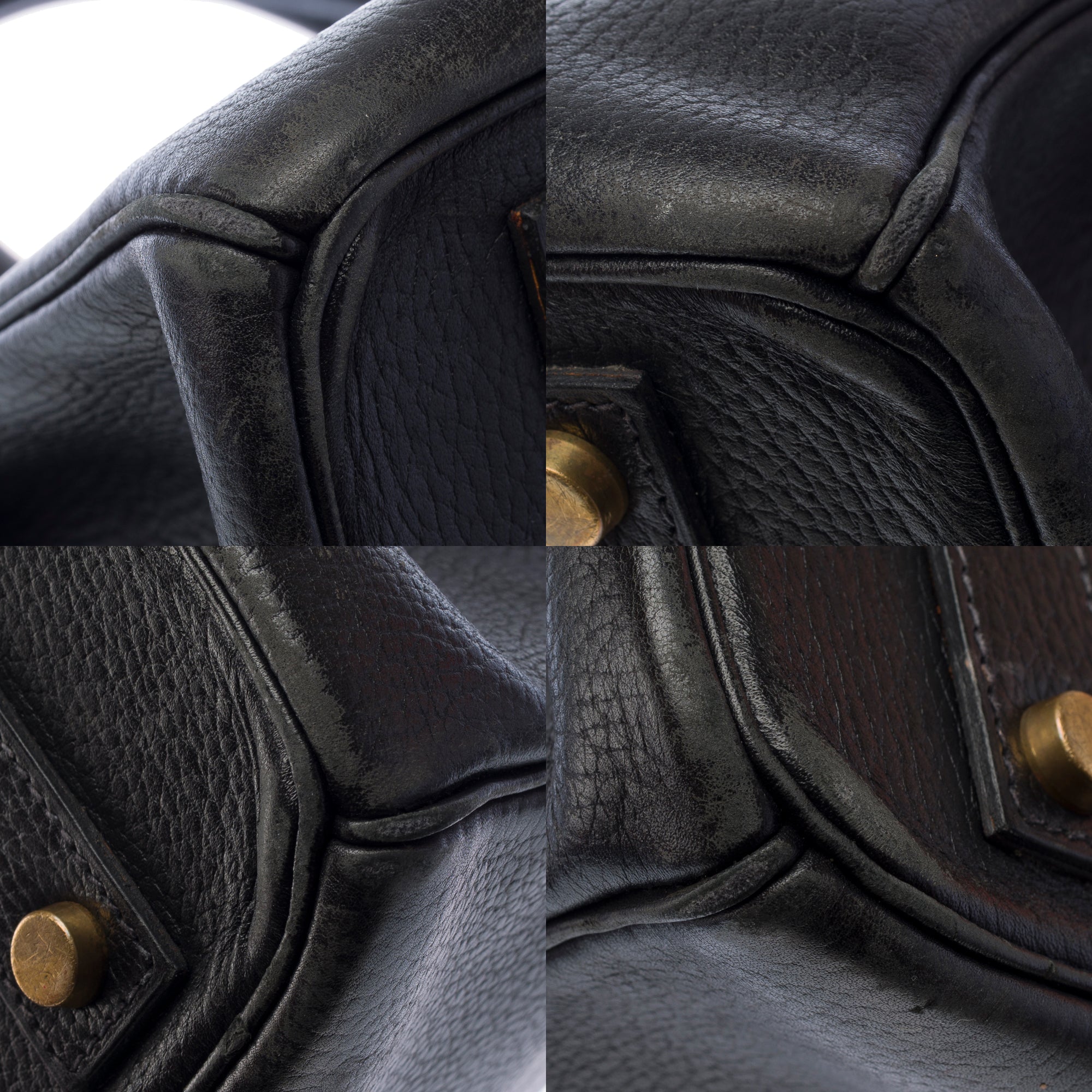 Sac HERMES Birkin 40 en Cuir Noir - 103404