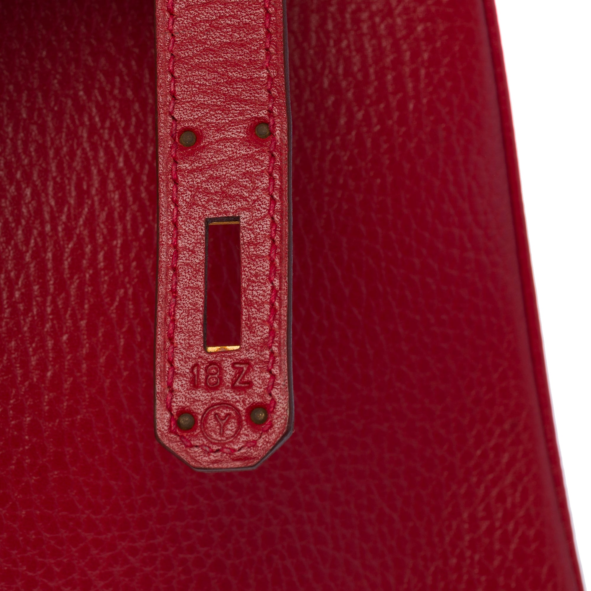 Sac HERMES Birkin 35 en Cuir Rouge - 103417