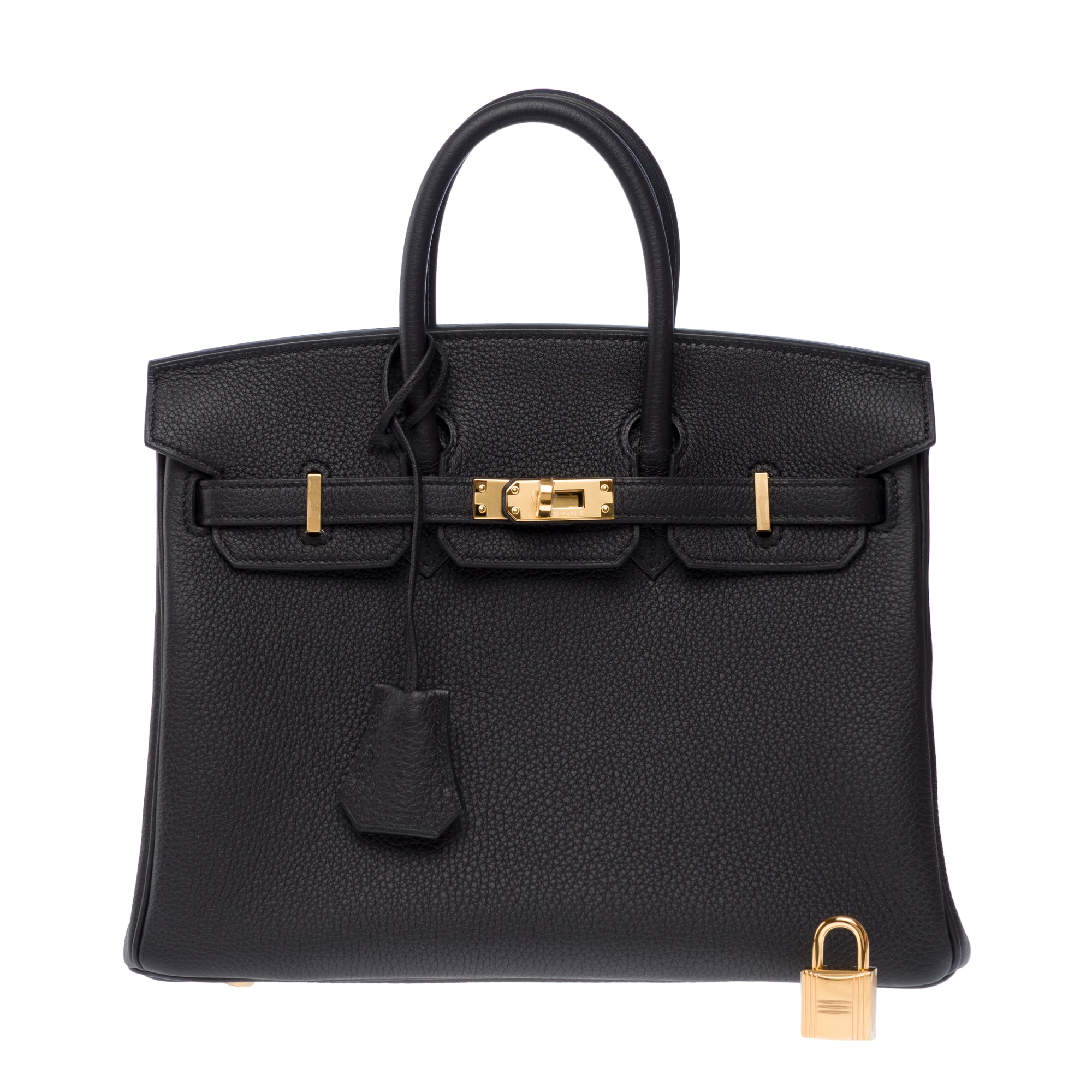 Sac HERMES Birkin 25 en Cuir Noir - 103426