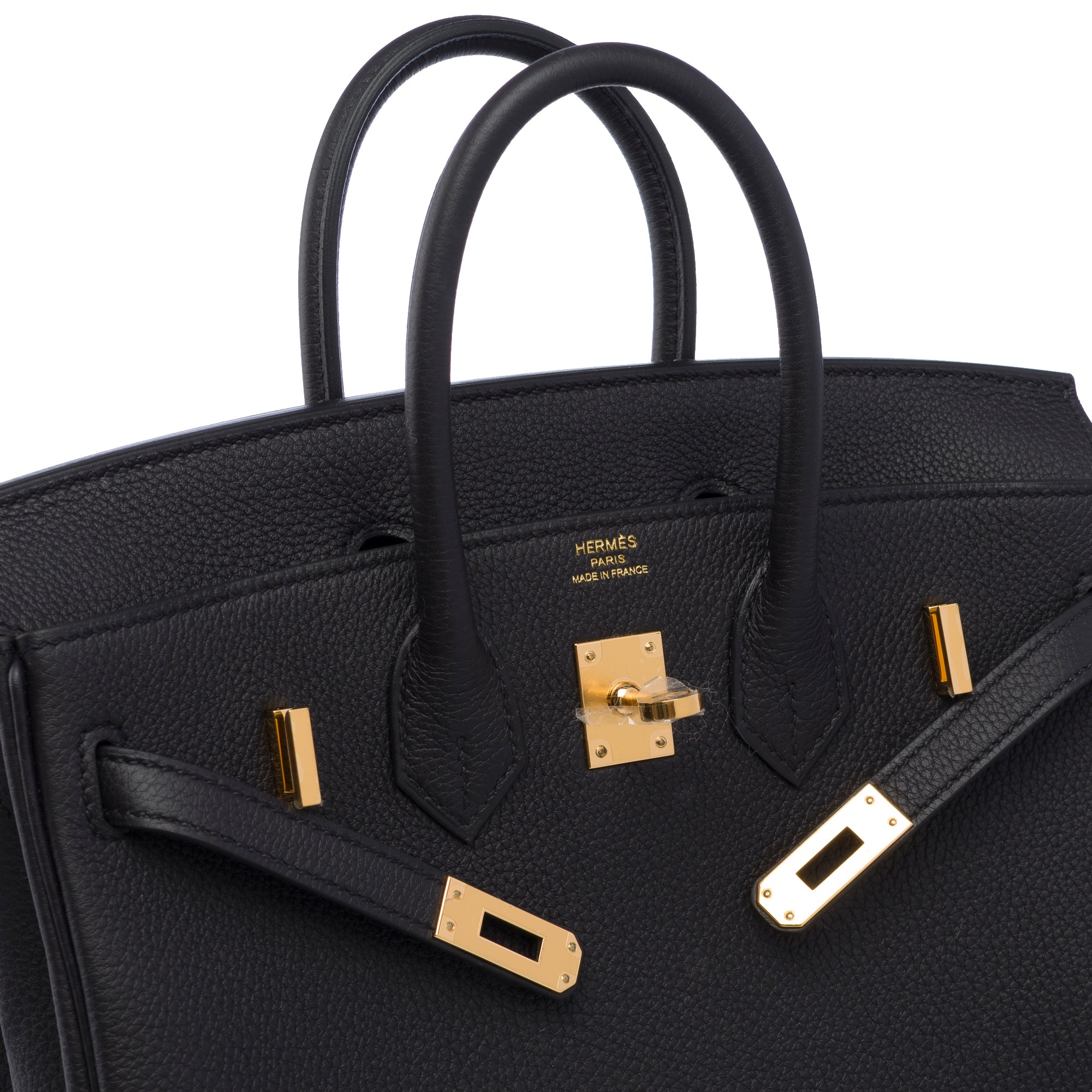 Sac HERMES Birkin 25 en Cuir Noir - 103426