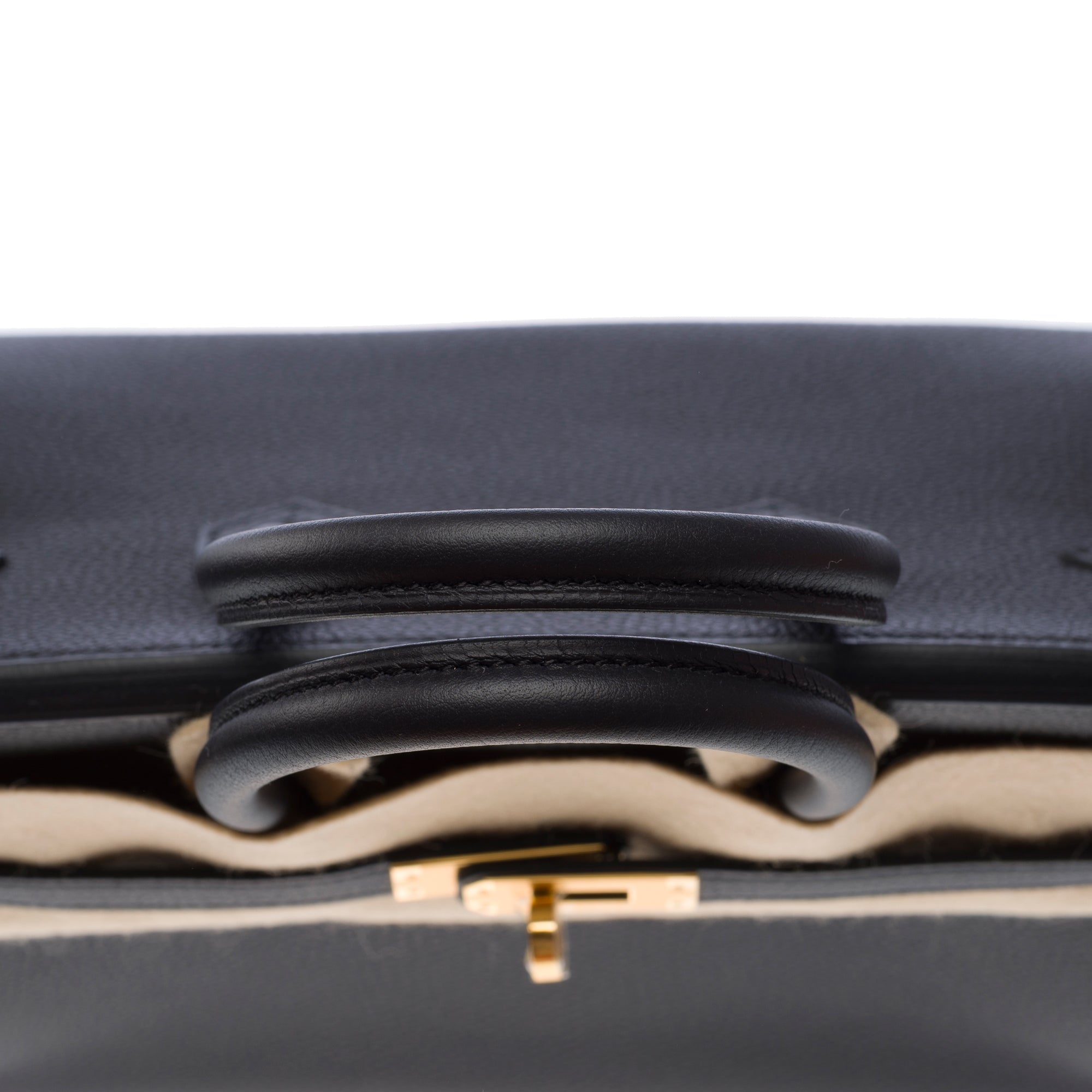 Sac HERMES Birkin 25 en Cuir Noir - 103426