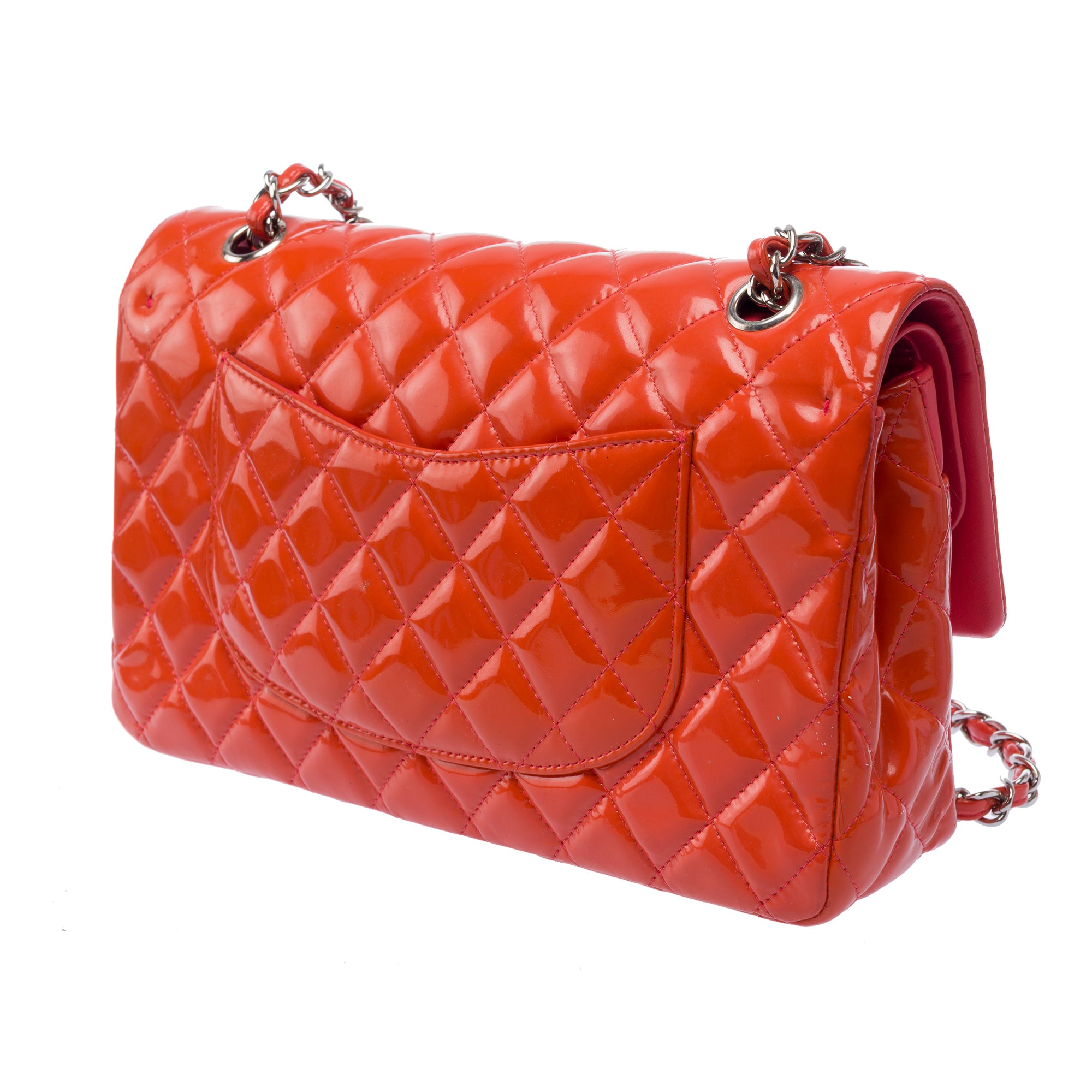 Sac CHANEL Timeless/Classique en Cuir Orange - 103427