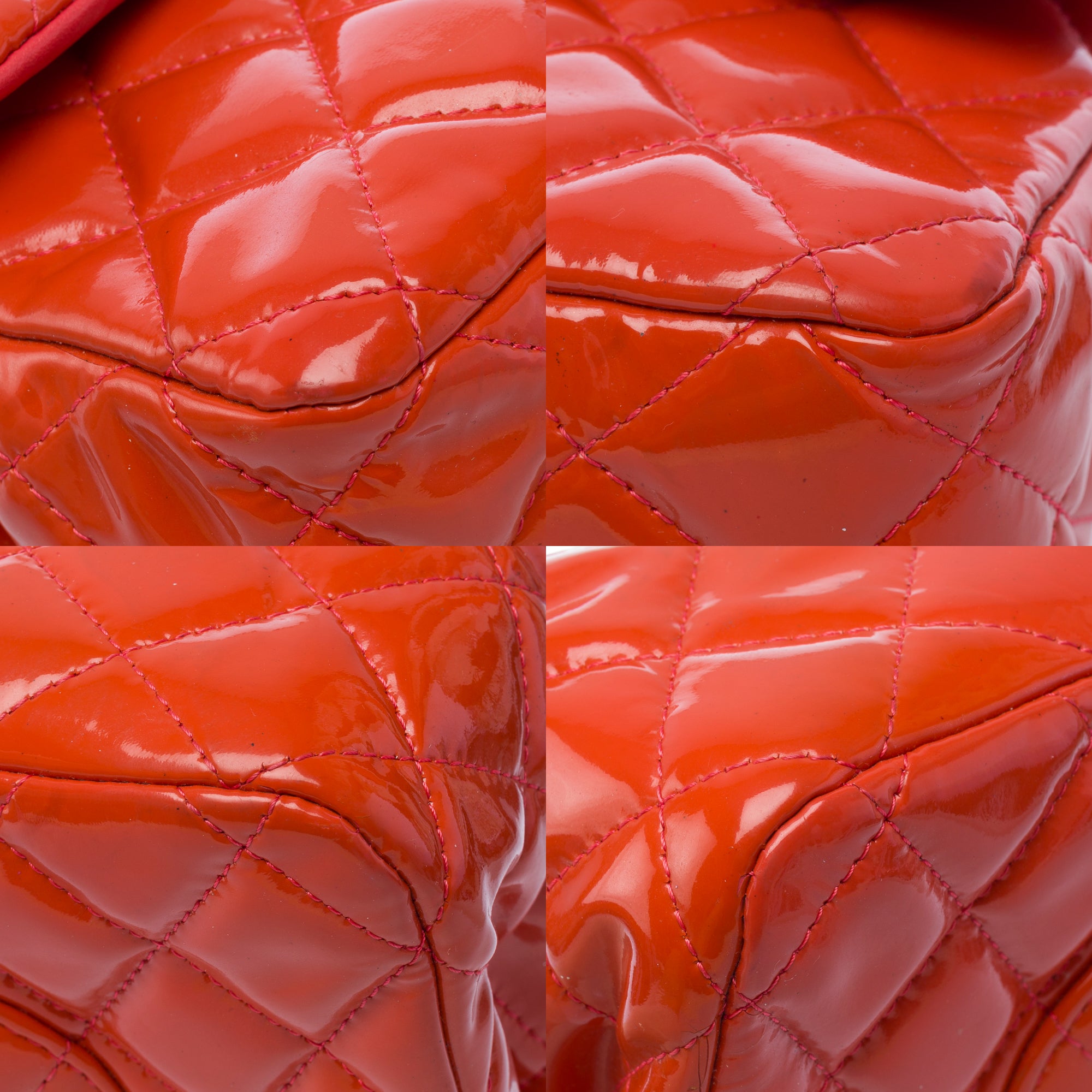 Sac CHANEL Timeless/Classique en Cuir Orange - 103427