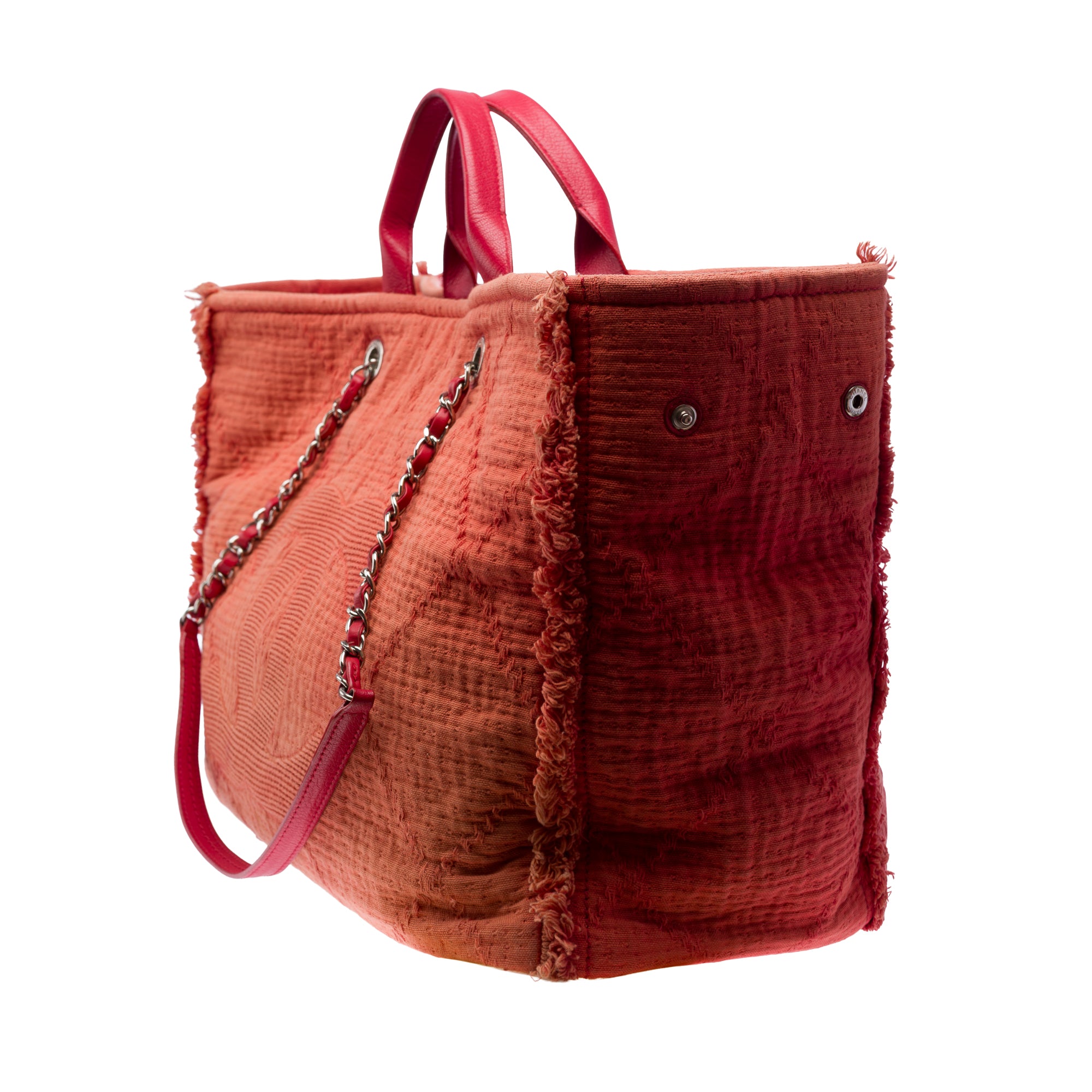 Sac CHANEL Deauville en Tweed Rouge - 103429