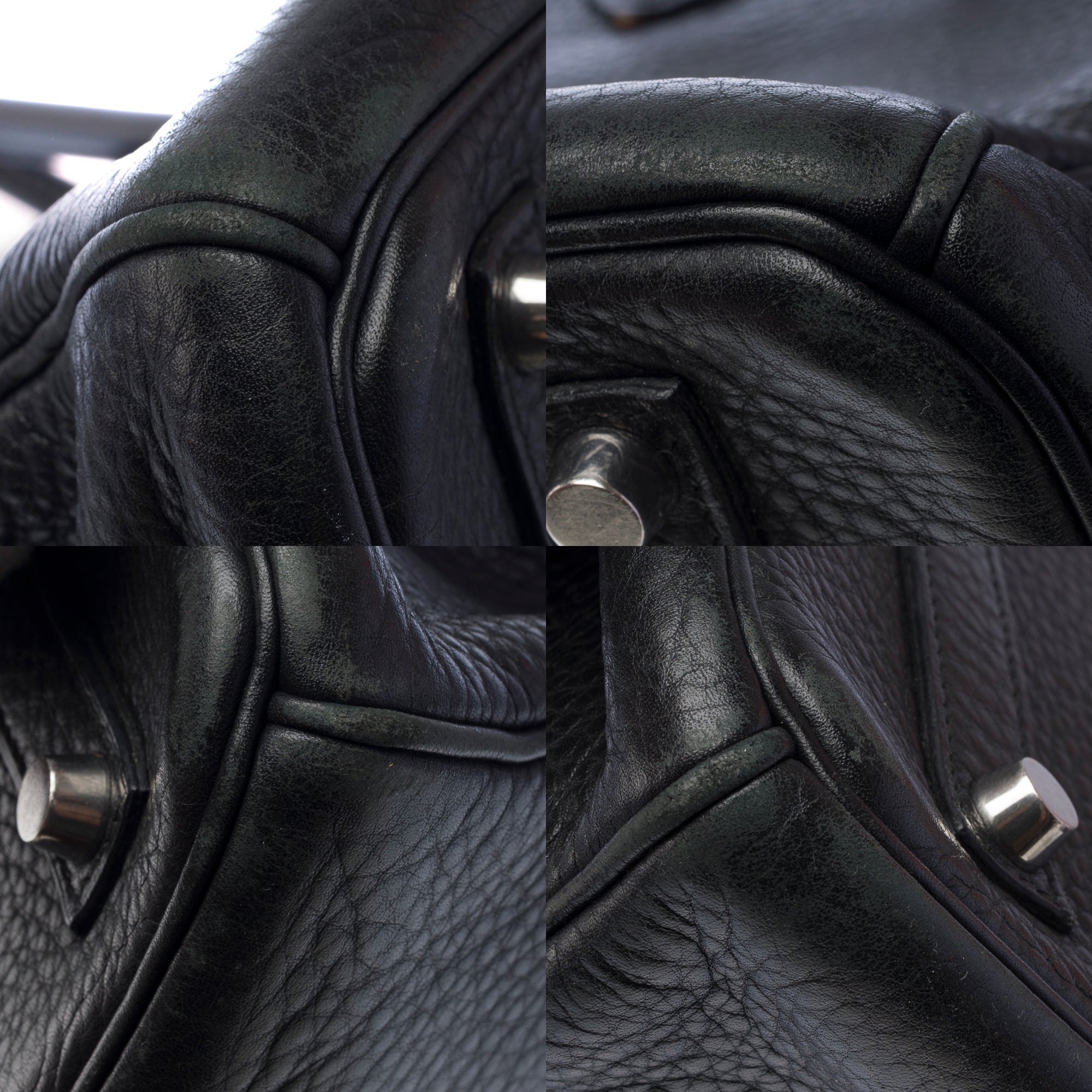 Sac HERMES Birkin 35 en Cuir Noir - 103432