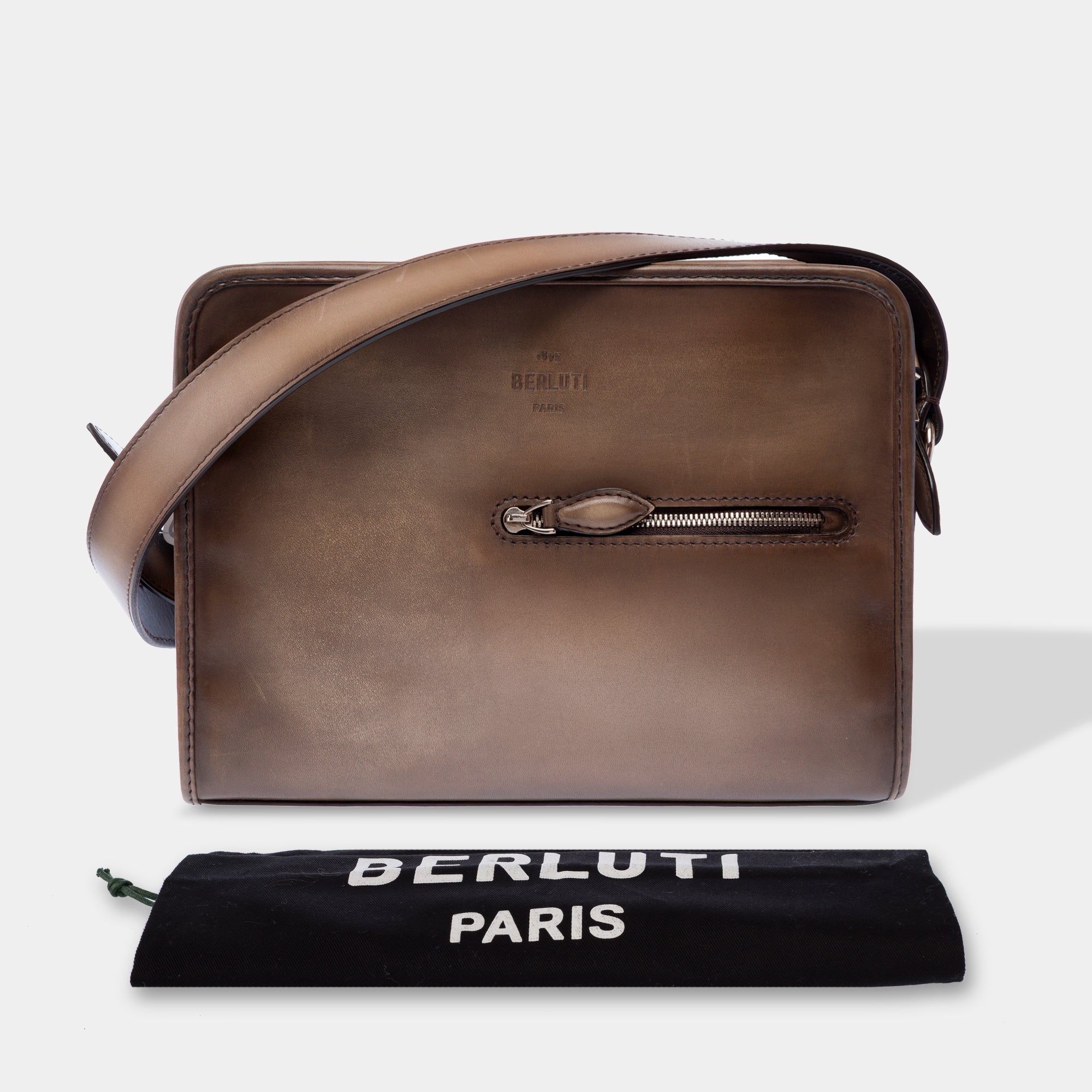 Sac NON SIGNE / UNSIGNED en Cuir Gris - 103436